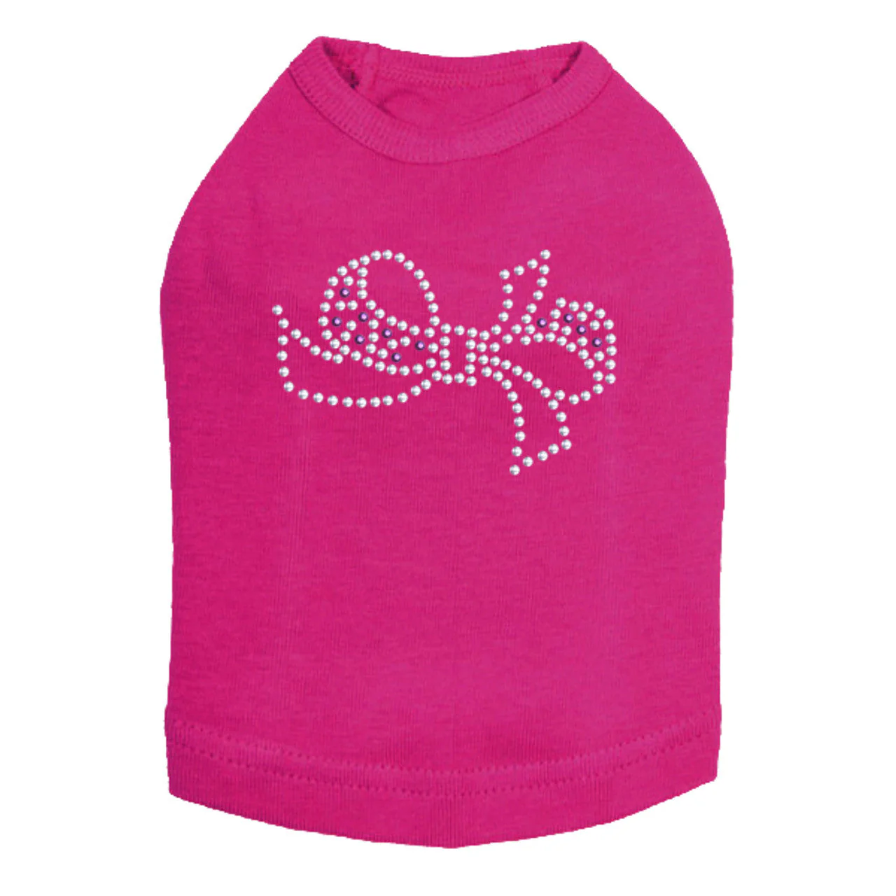 Bow (Purple & Silver) - Dog Tank - Image 8