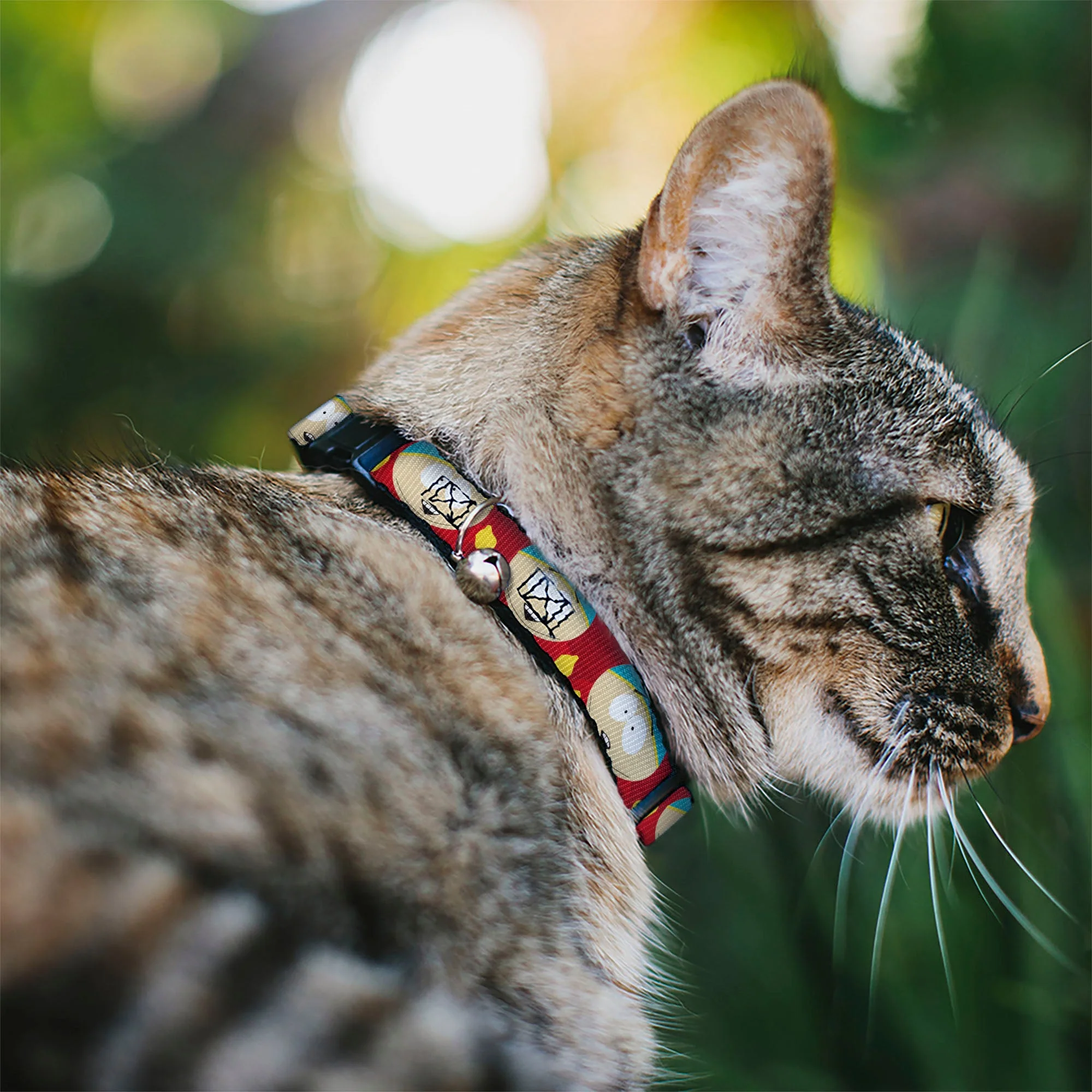 Breakaway Cat Collar with Bell - South Park Cartman Expressions Red - Image 2