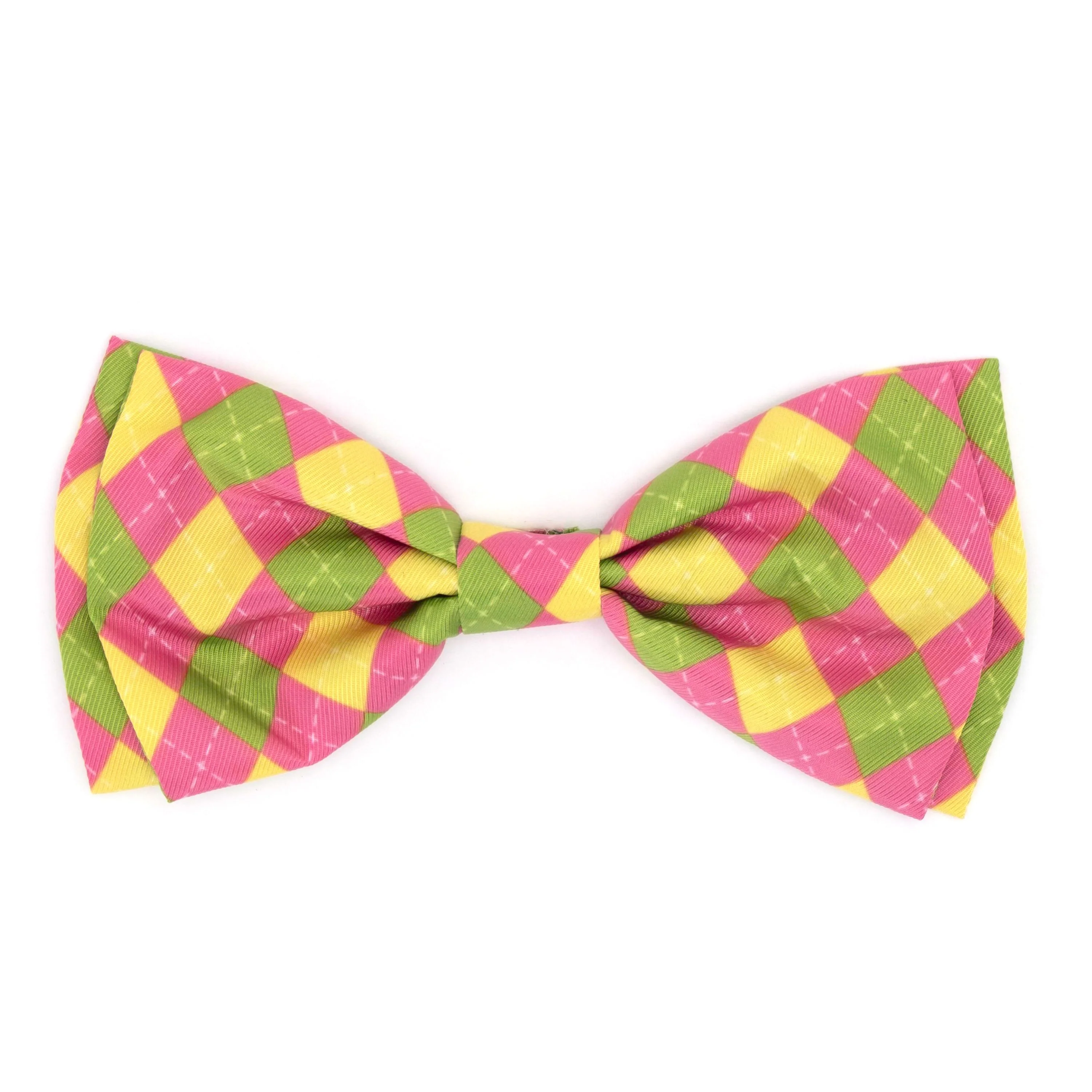 Bright Argyle Bow Tie