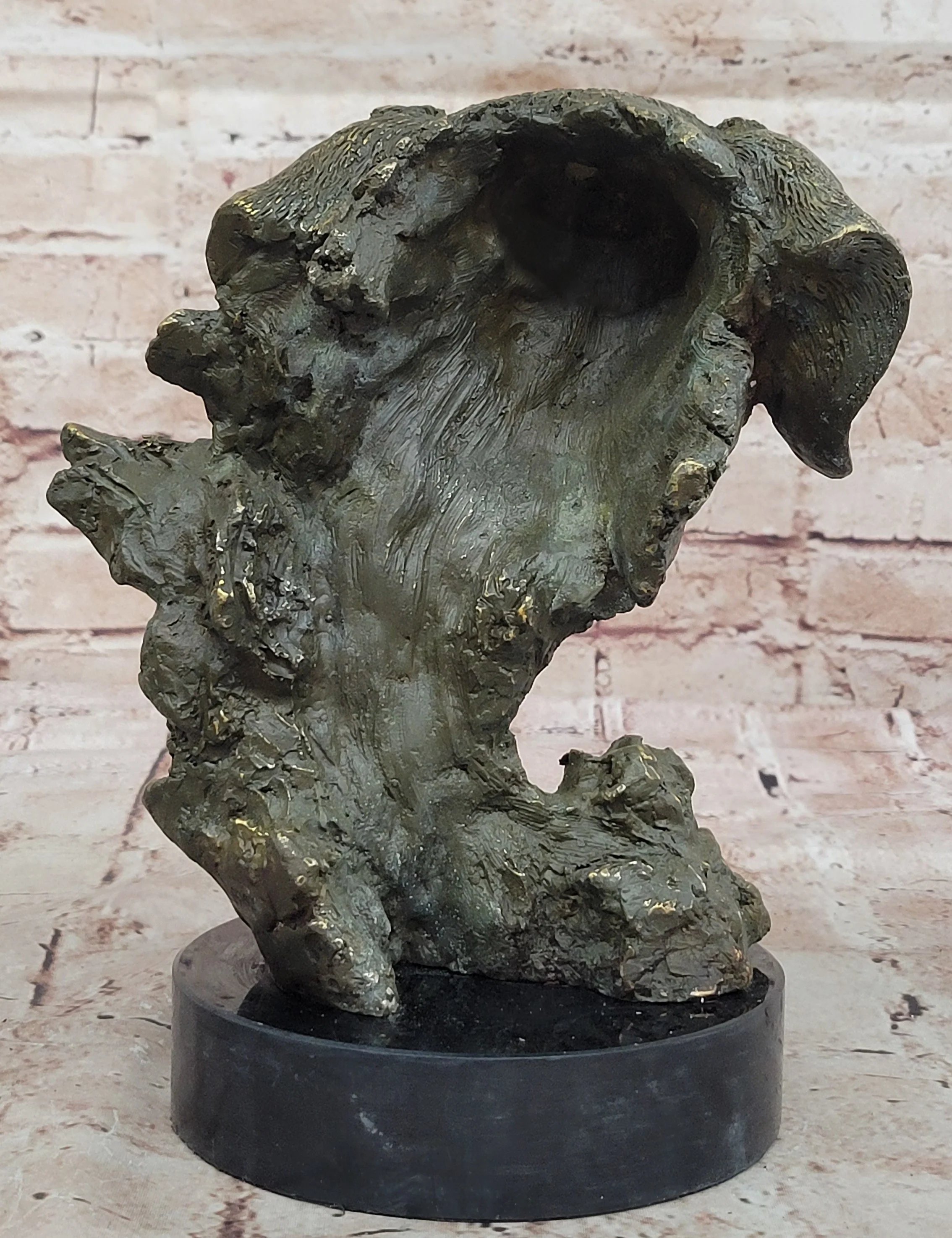 Bronze Labrador Retriever Dog Head Sculpture - Signed Original Art - Image 6