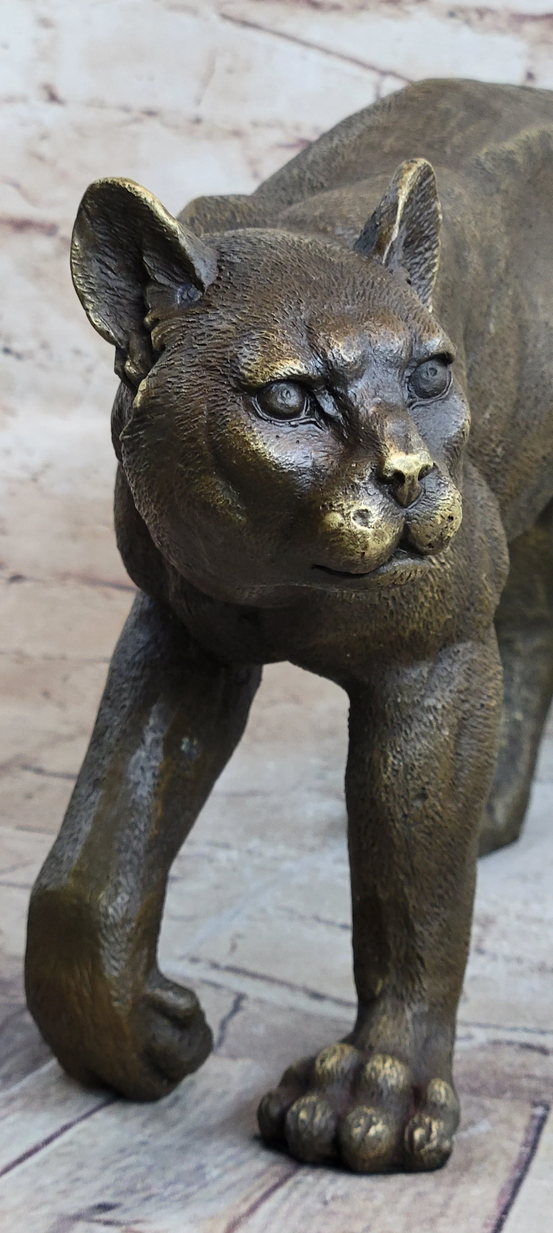 Bronze Metal Cat Kitten Housecat Sculpture Statue Figurine Feline Art Signed Original - Image 7
