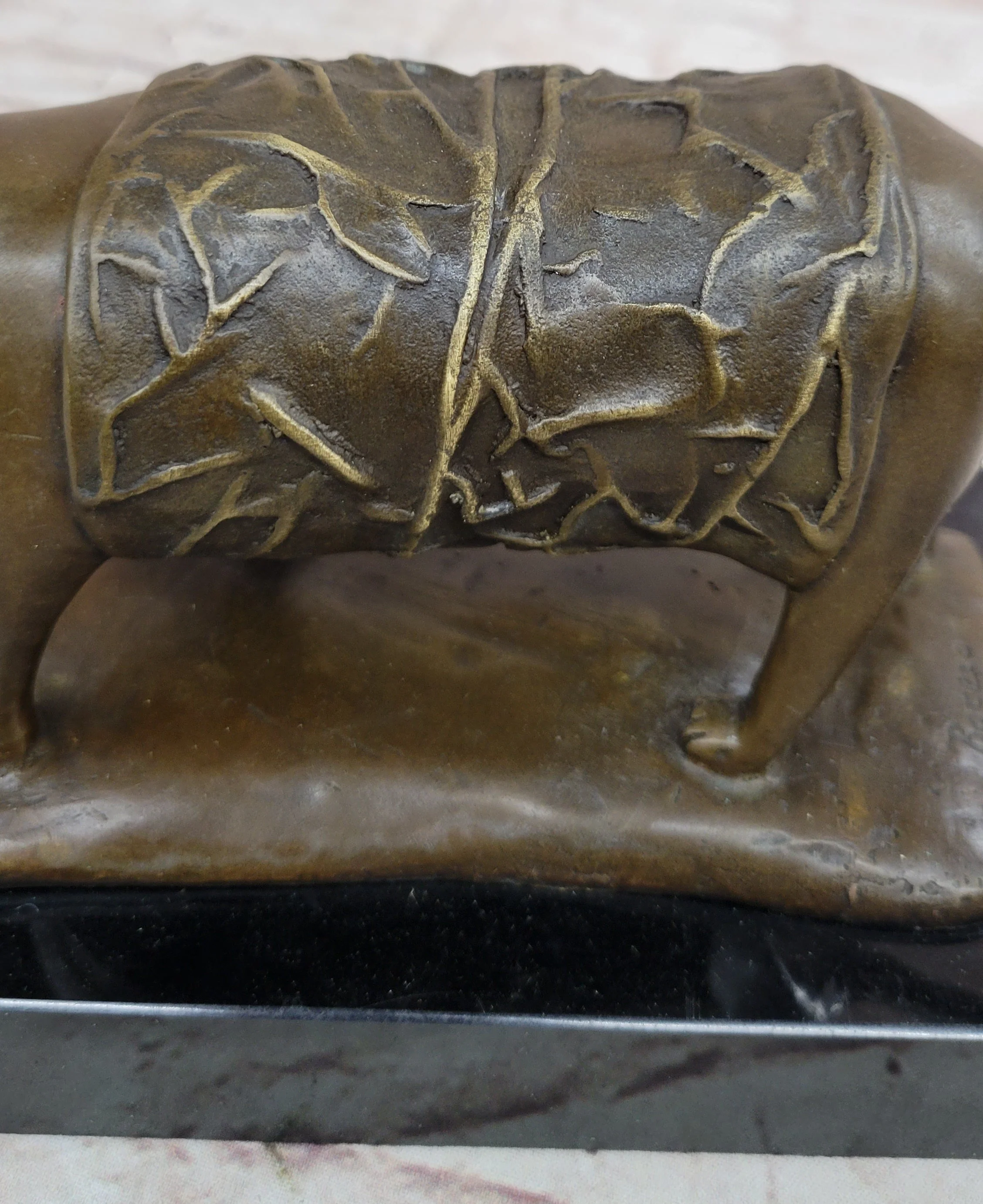 Bronze Metal Cat Sculpture Statue Figure on Marble Base after Fernando Botero - Image 9