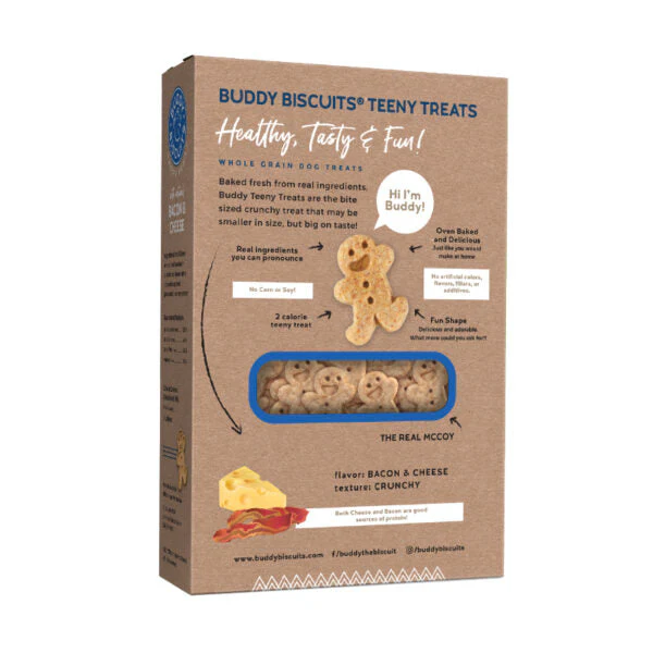 Buddy Biscuits Crunchy Teeny Treats Bacon and Cheese (8oz) - Image 2