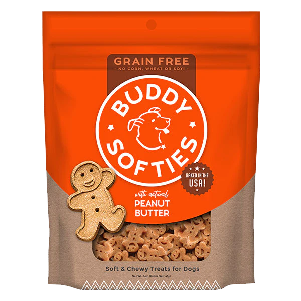 Buddy Softies Grain Free Peanut Butter Dog Treats (5oz)