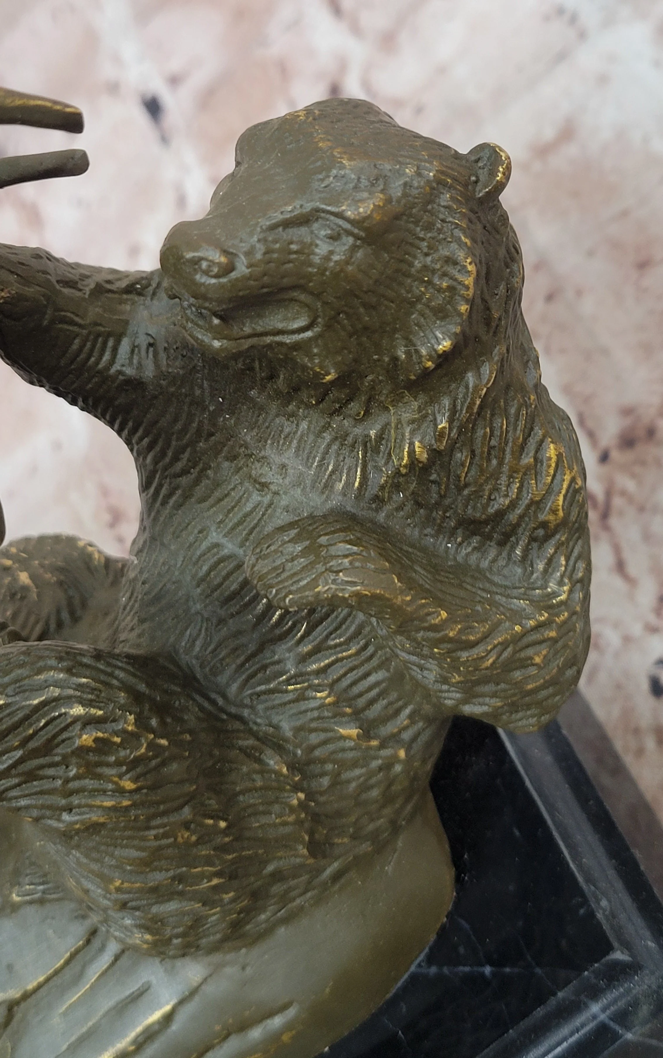 Bull and Bear Bronze Sculpture - Financial Market Symbol Animal Art - Image 7