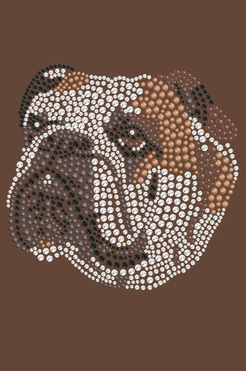 Bulldog Face (Brown) - bandana - Image 15