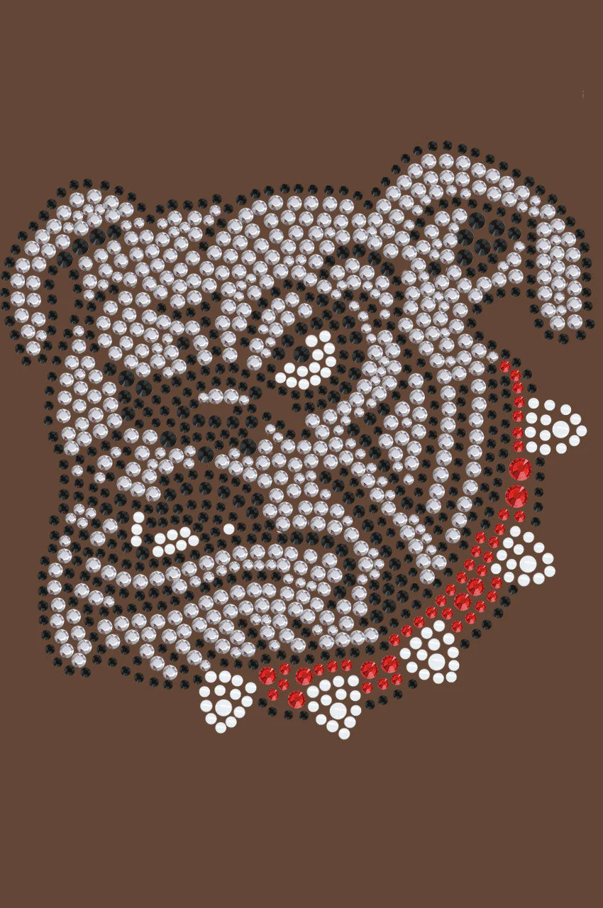 Bulldog Face (White) - bandana - Image 10