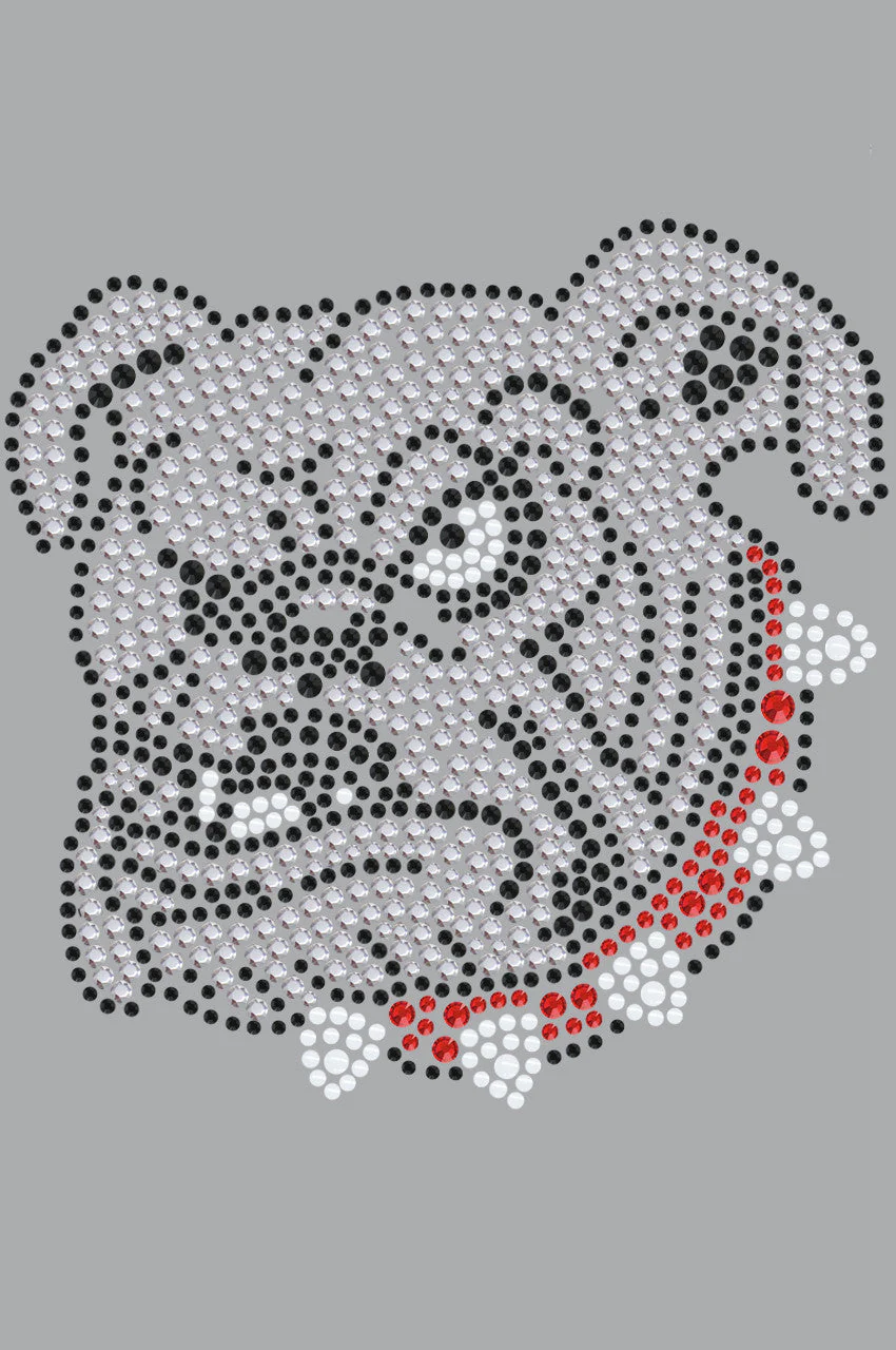 Bulldog Face (White) - bandana - Image 11