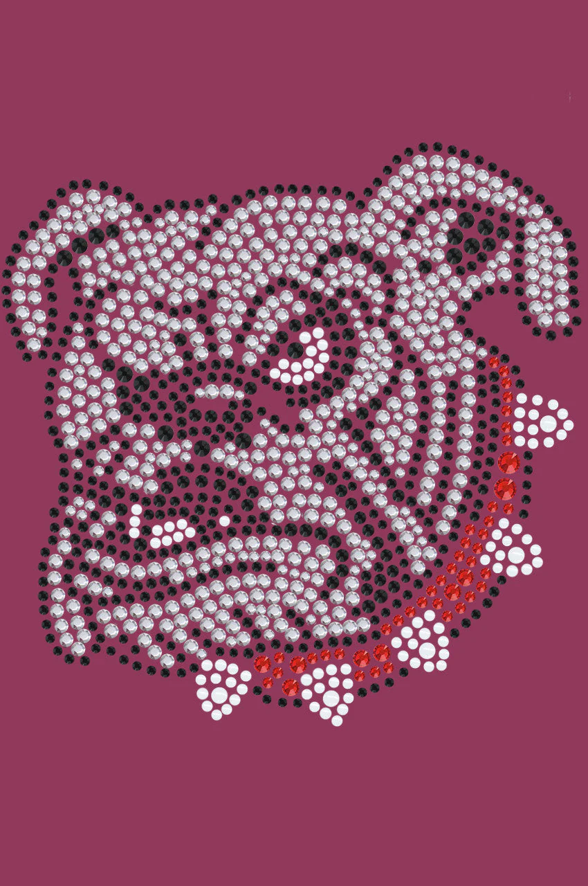 Bulldog Face (White) - bandana - Image 12