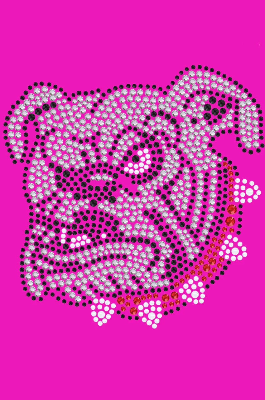 Bulldog Face (White) - bandana - Image 13