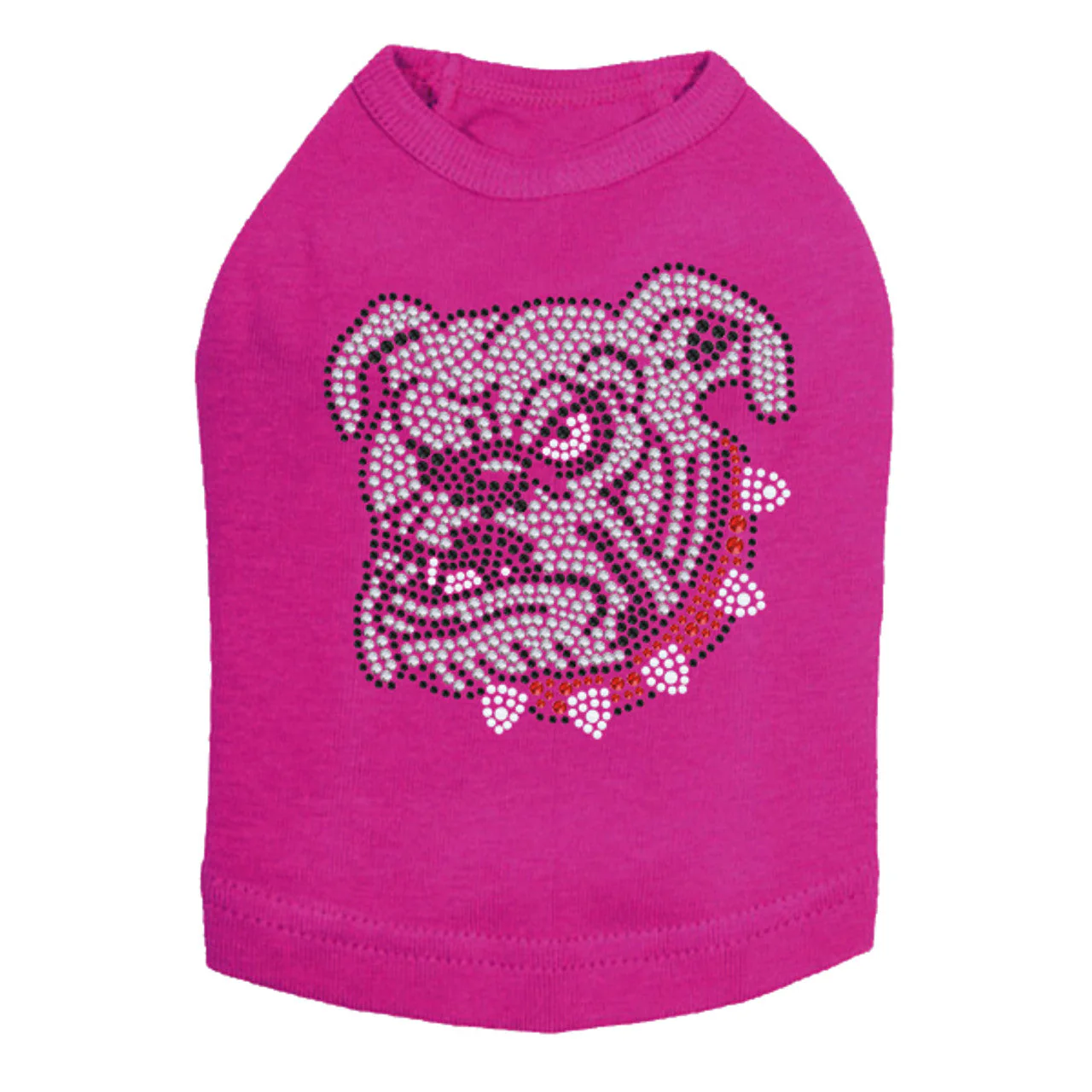 Bulldog Face (White) - Dog Tank - Image 6