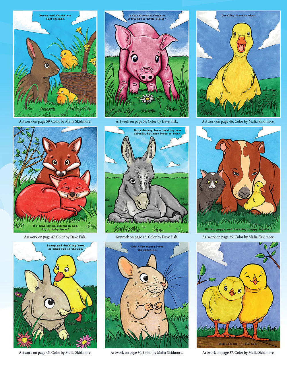 Bunnies, Ducks, and Baby Animals Coloring Book - Image 6