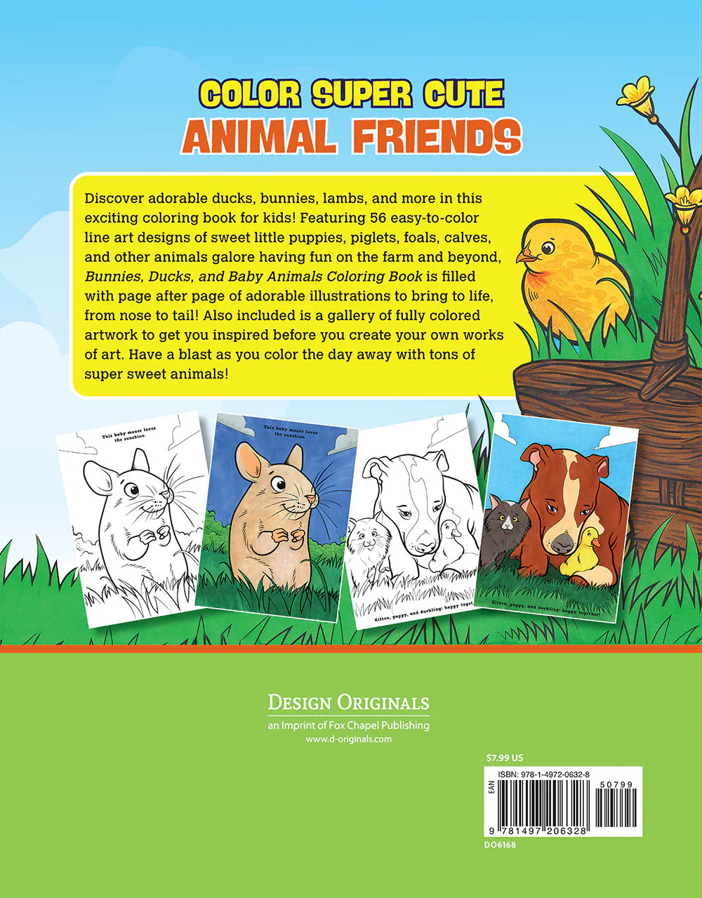 Bunnies, Ducks, and Baby Animals Coloring Book - Image 7