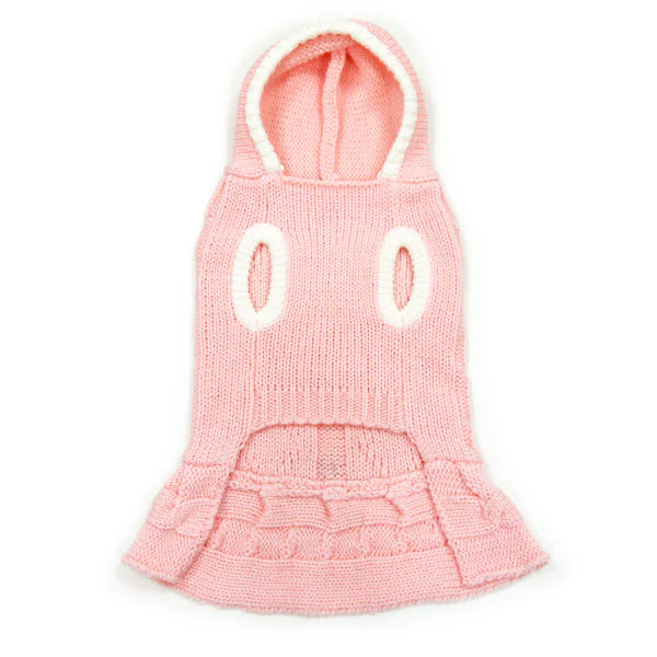 Cable Hoodie Sweater Dress - Image 7