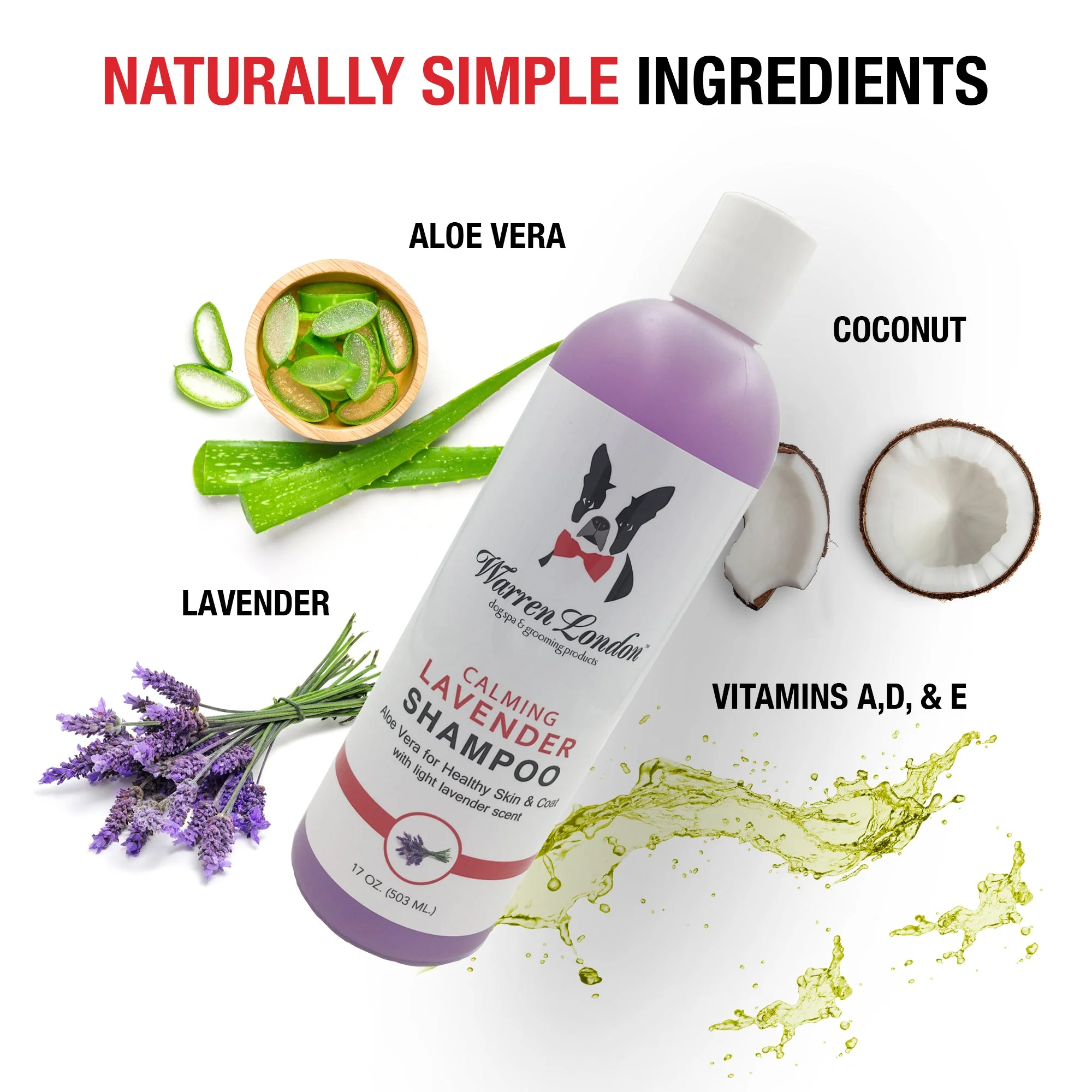 Calming Lavender Dog Shampoo w/Aloe Vera & Essential Oils - Image 3