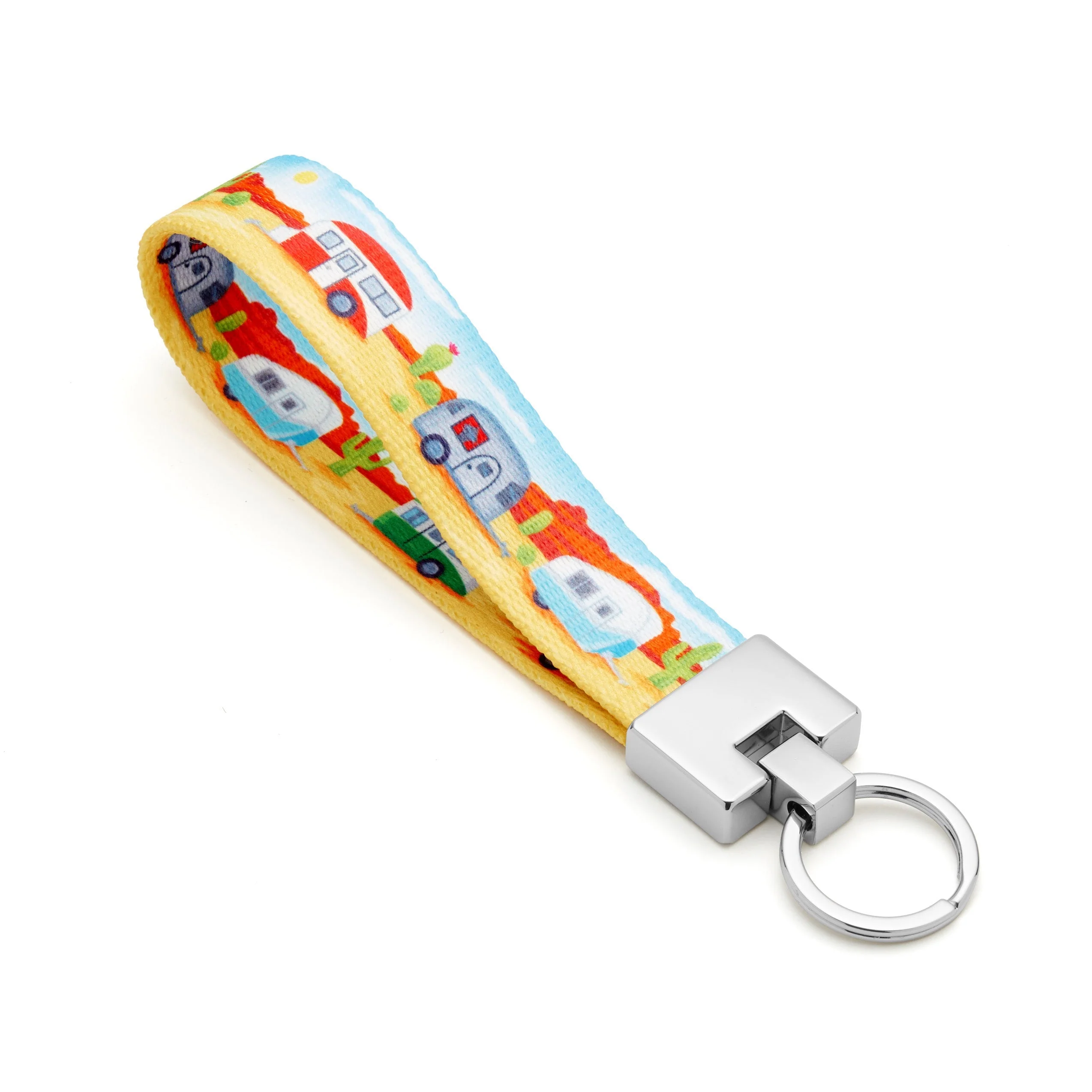 Up Country Camp Out Cast Brass Key Ring