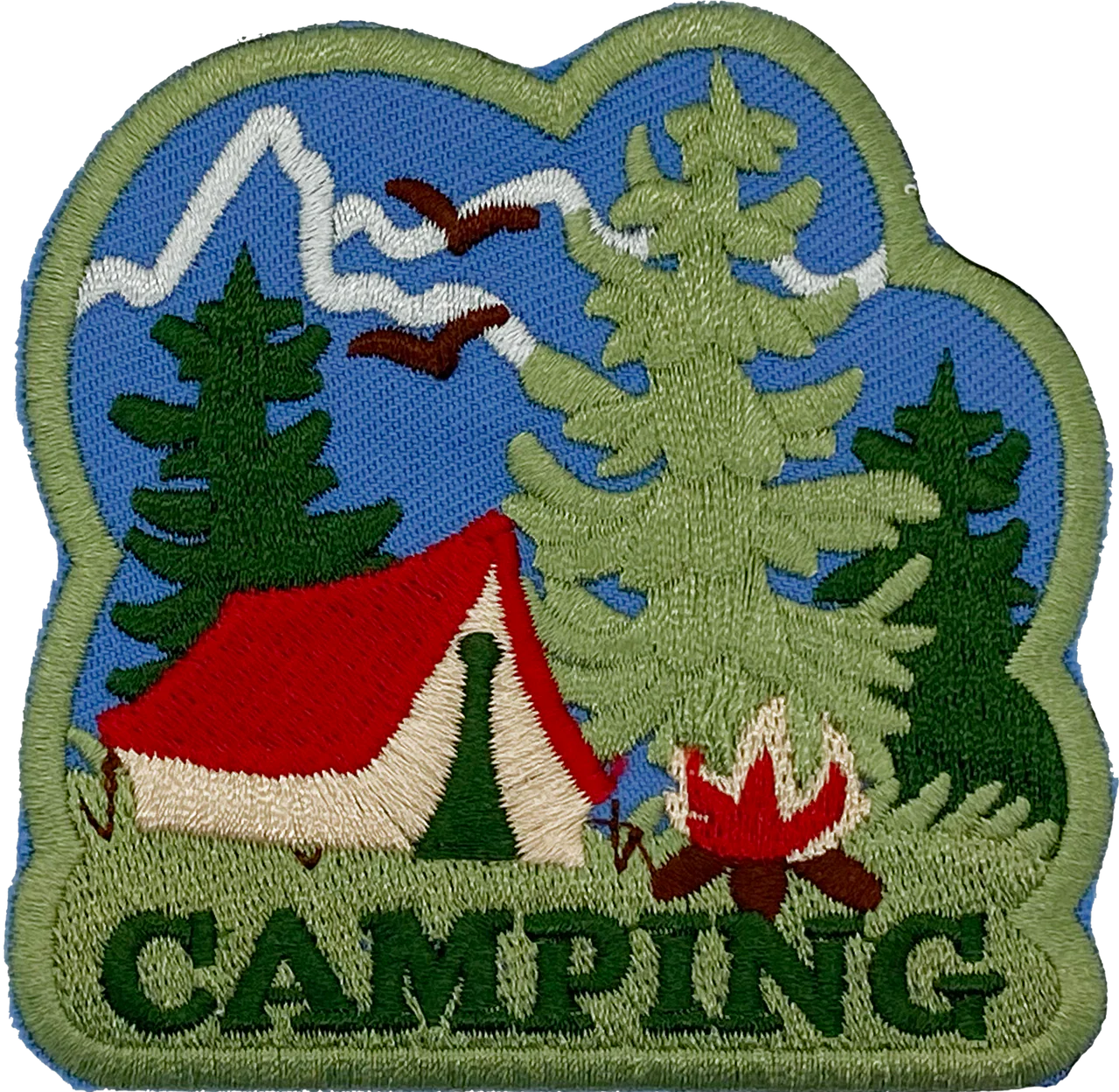 Camping Tent and Fire - Patch