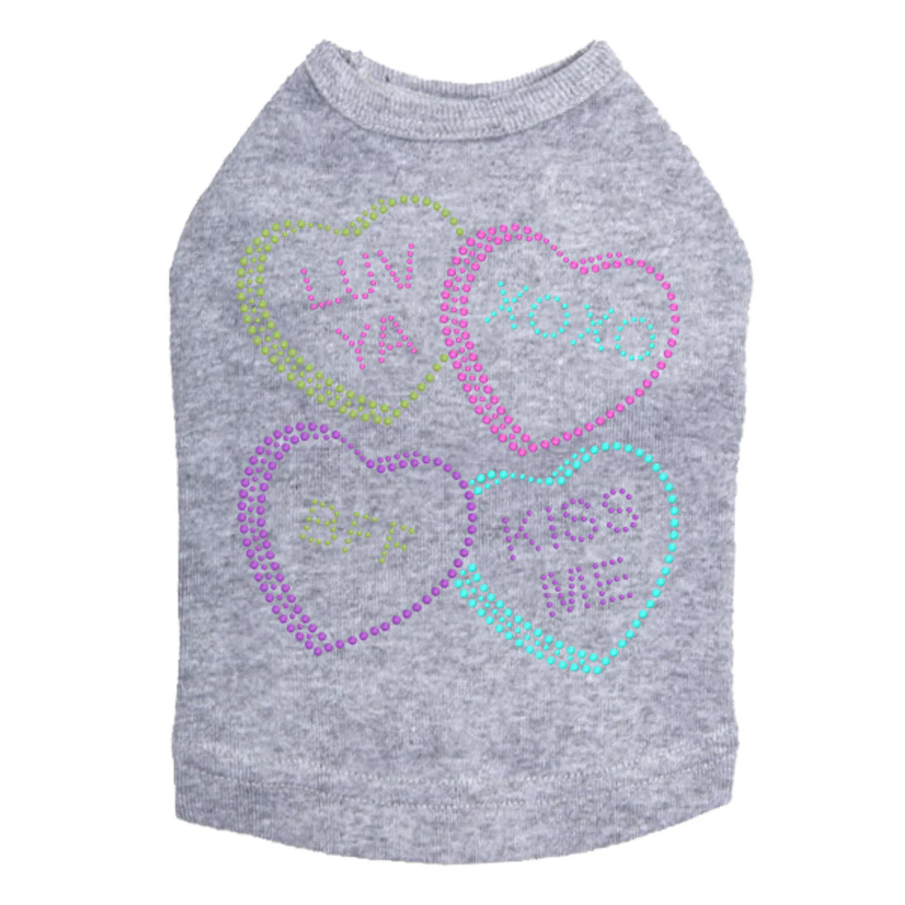 Candy Conversation Hearts 2 - Dog Tank - Image 12