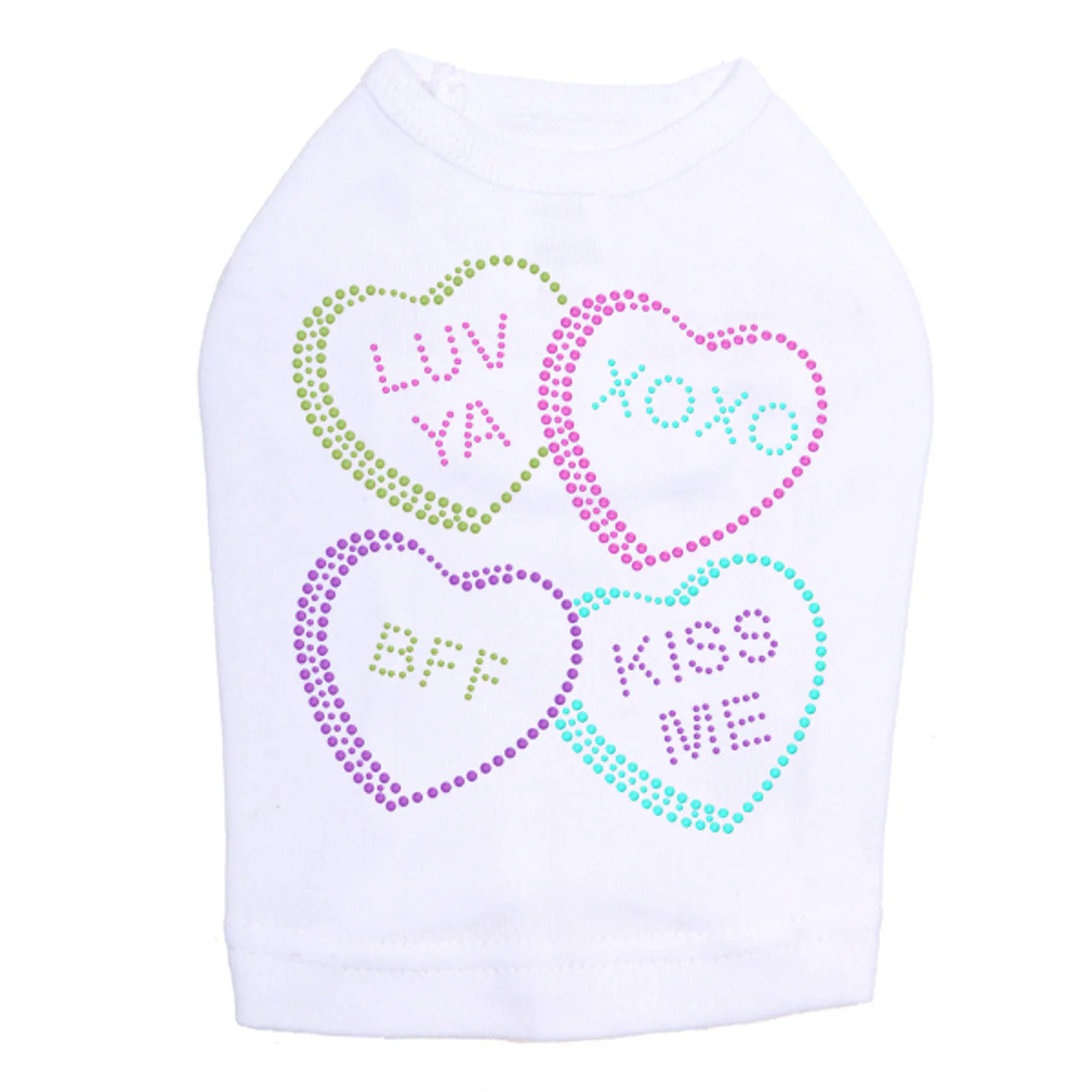 Candy Conversation Hearts 2 - Dog Tank - Image 3