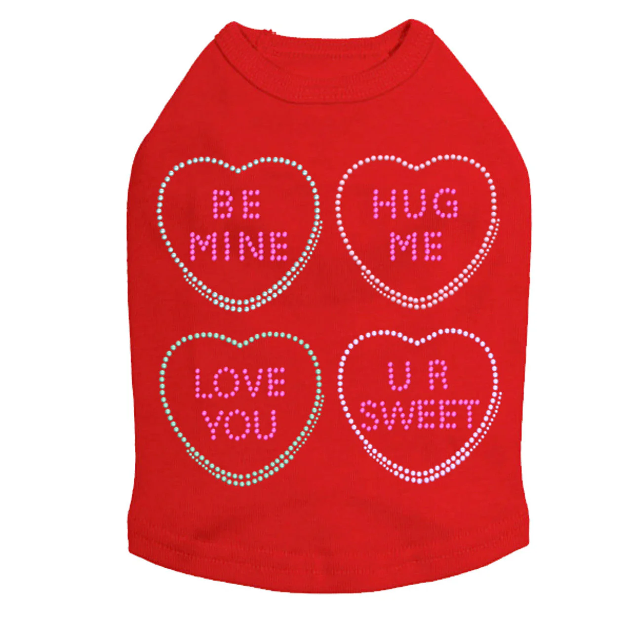 Candy Conversation Hearts - Dog Tank - Image 15