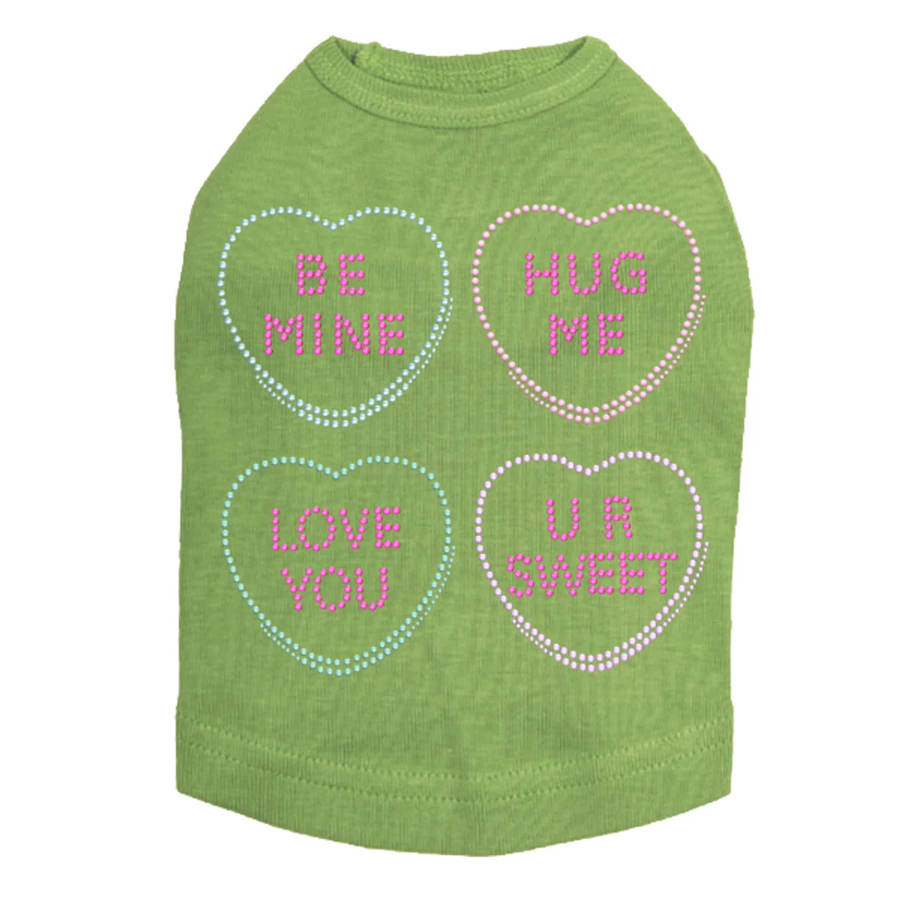 Candy Conversation Hearts - Dog Tank - Image 2