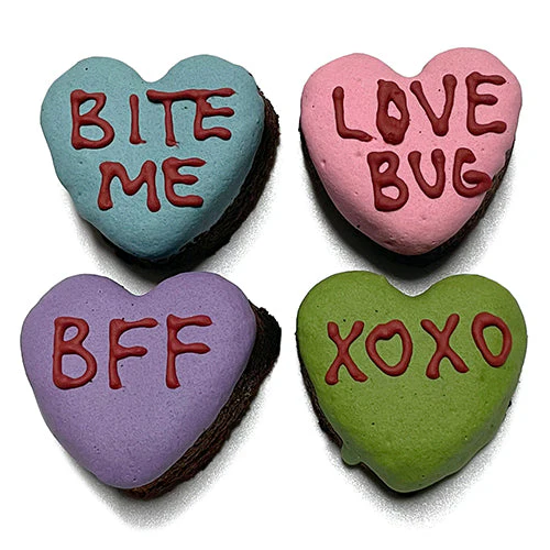 Candy Heart Brownie Bites