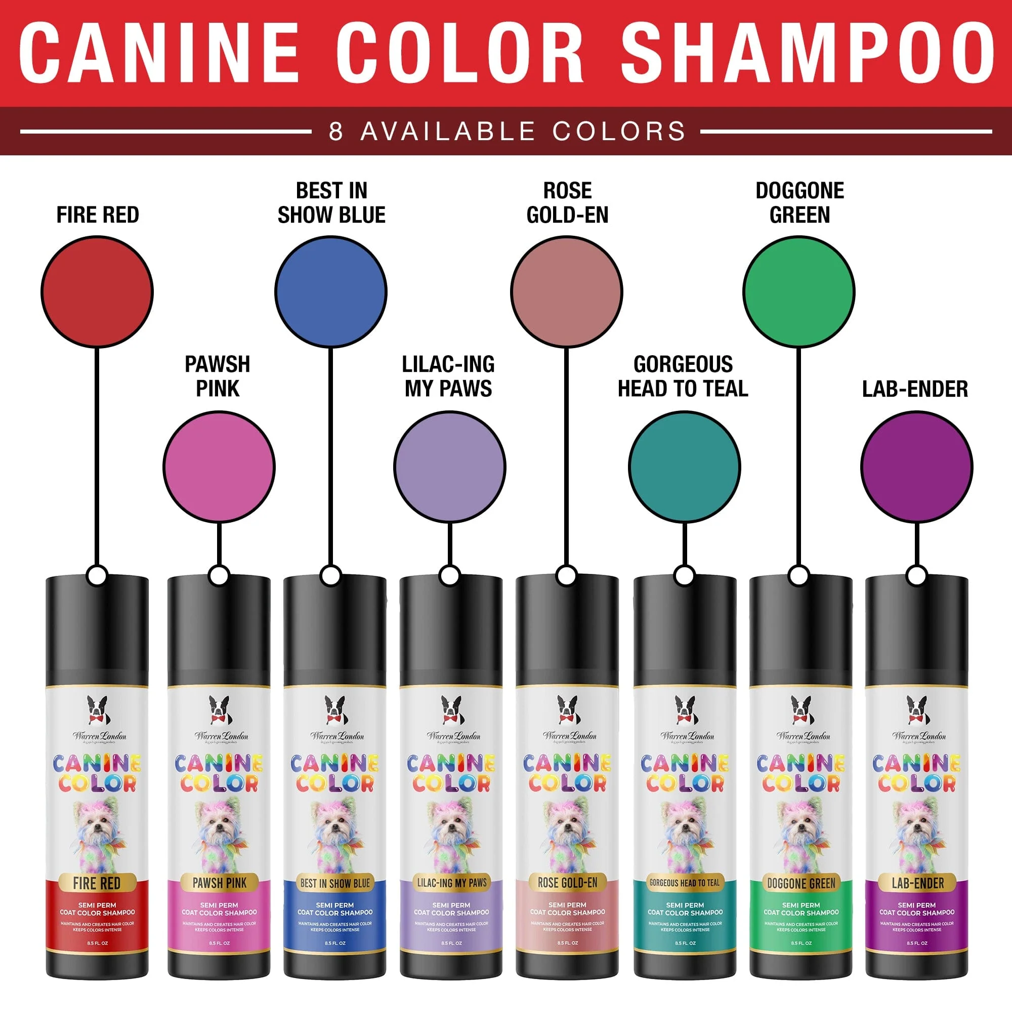 Canine Color Semi Perm Coat Color Shampoo for Dogs - Image 3