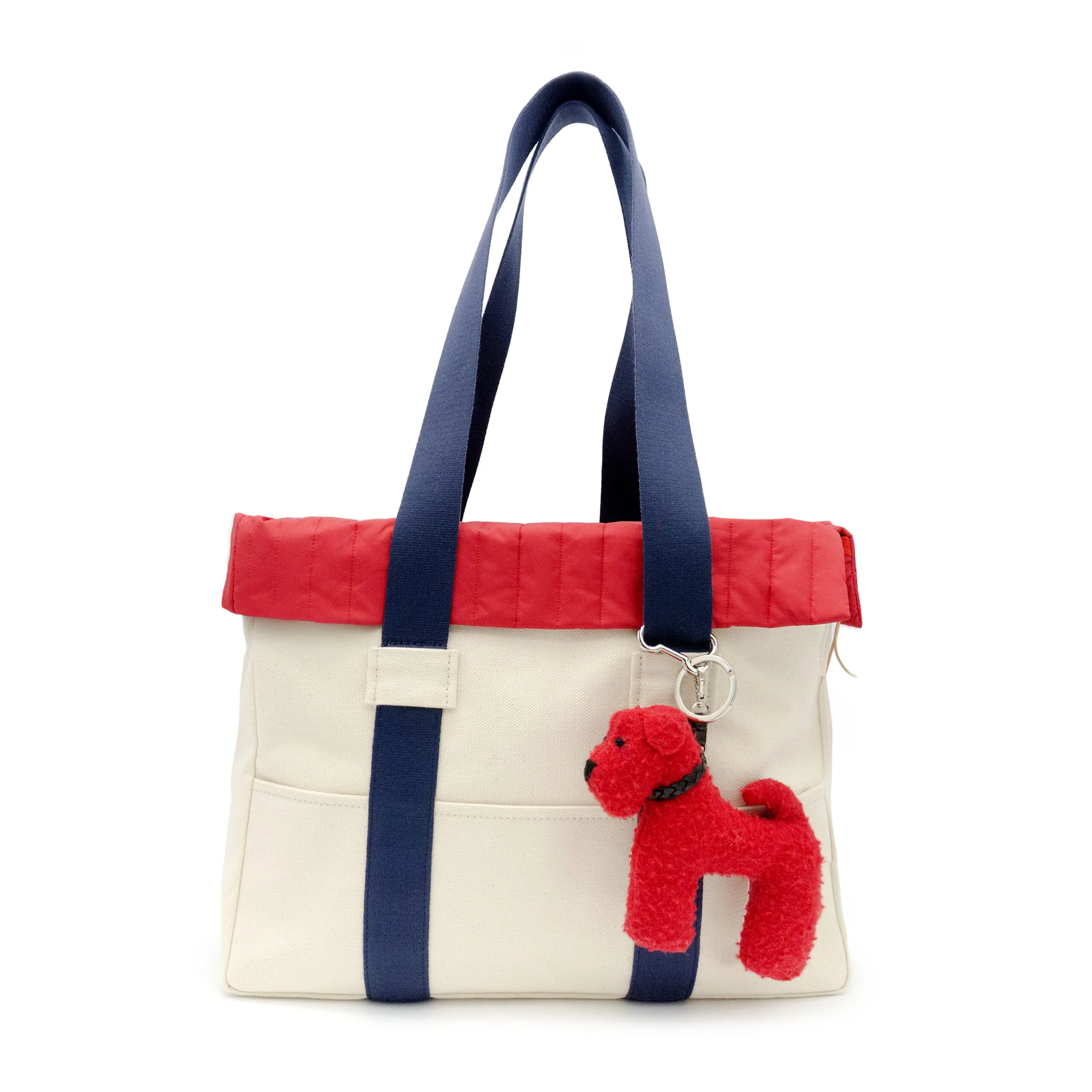 Canvas & Cherry: Luxury Dog Carrier with Casentino Wool Detail