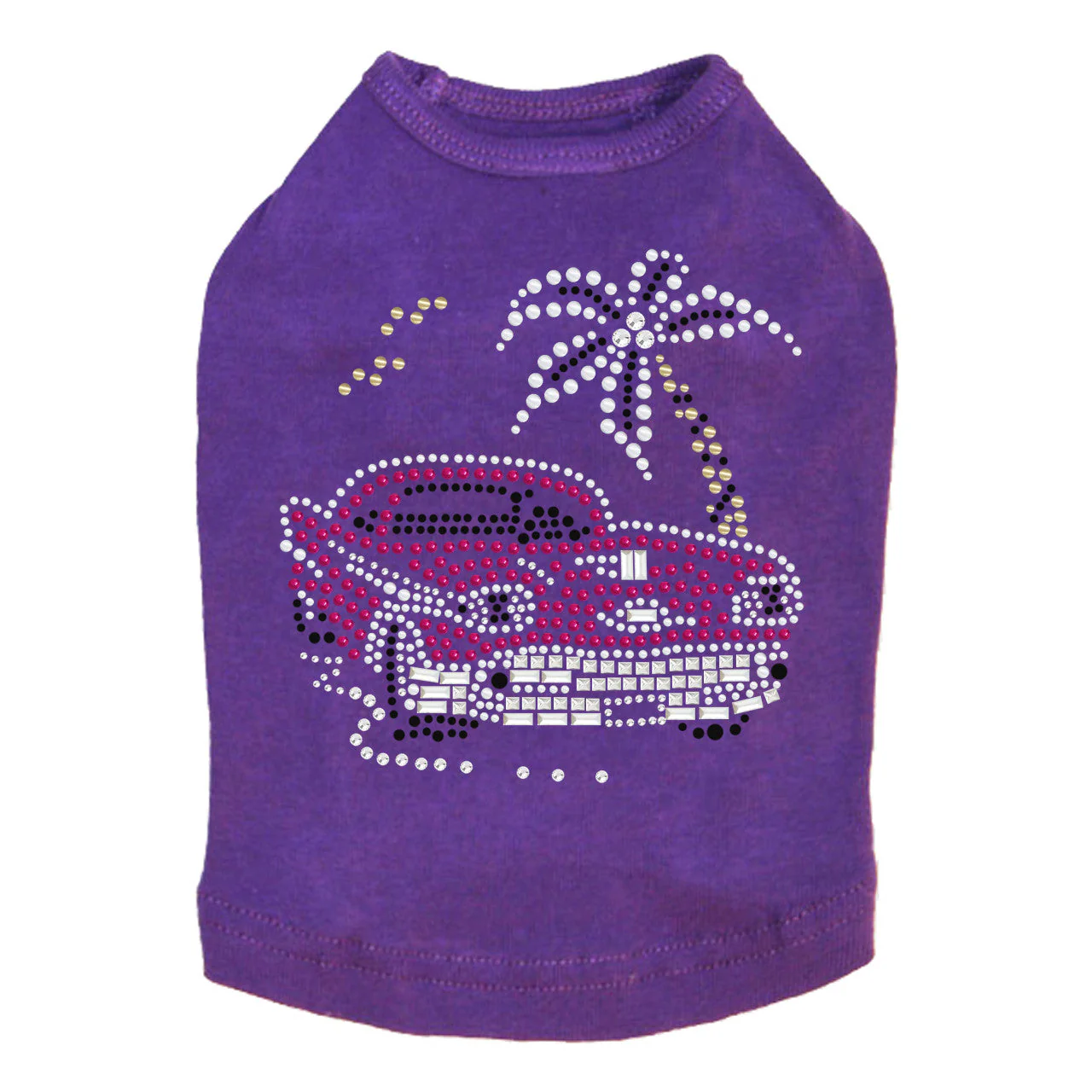 Car with Palm Tree (Pink) - Dog Tank - Image 11