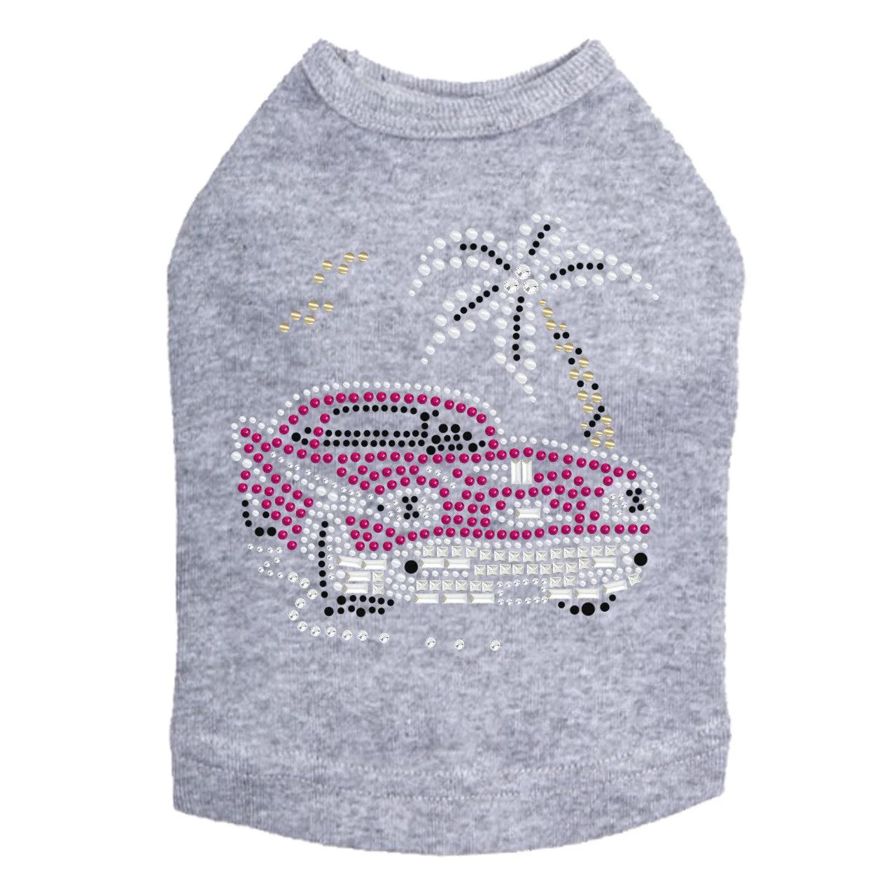 Car with Palm Tree (Pink) - Dog Tank - Image 12