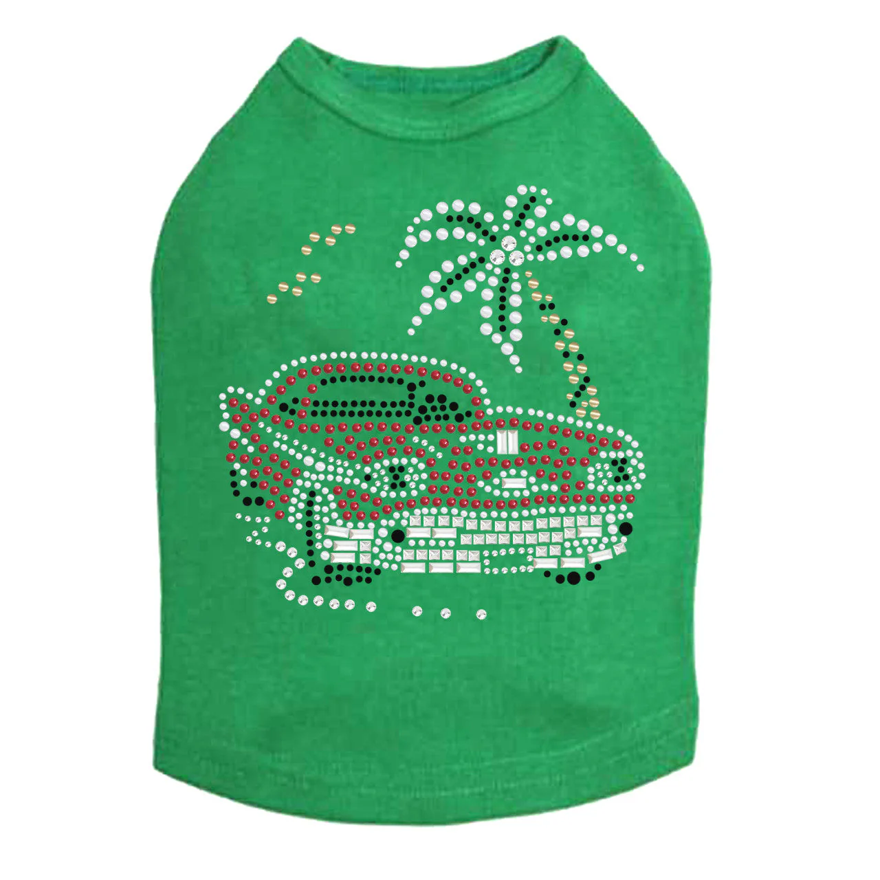 Car with Palm Tree (Red)- Dog Tank - Image 4
