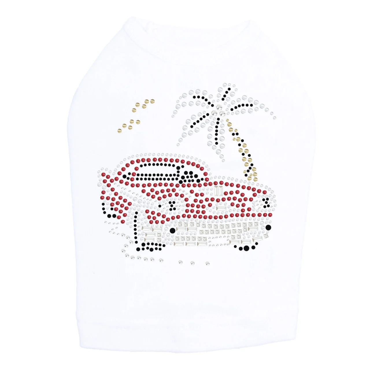 Car with Palm Tree (Red)- Dog Tank - Image 8