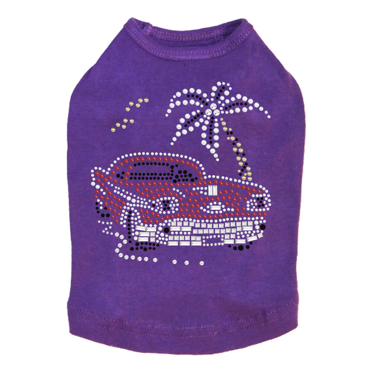 Car with Palm Tree (Red)- Dog Tank - Image 9