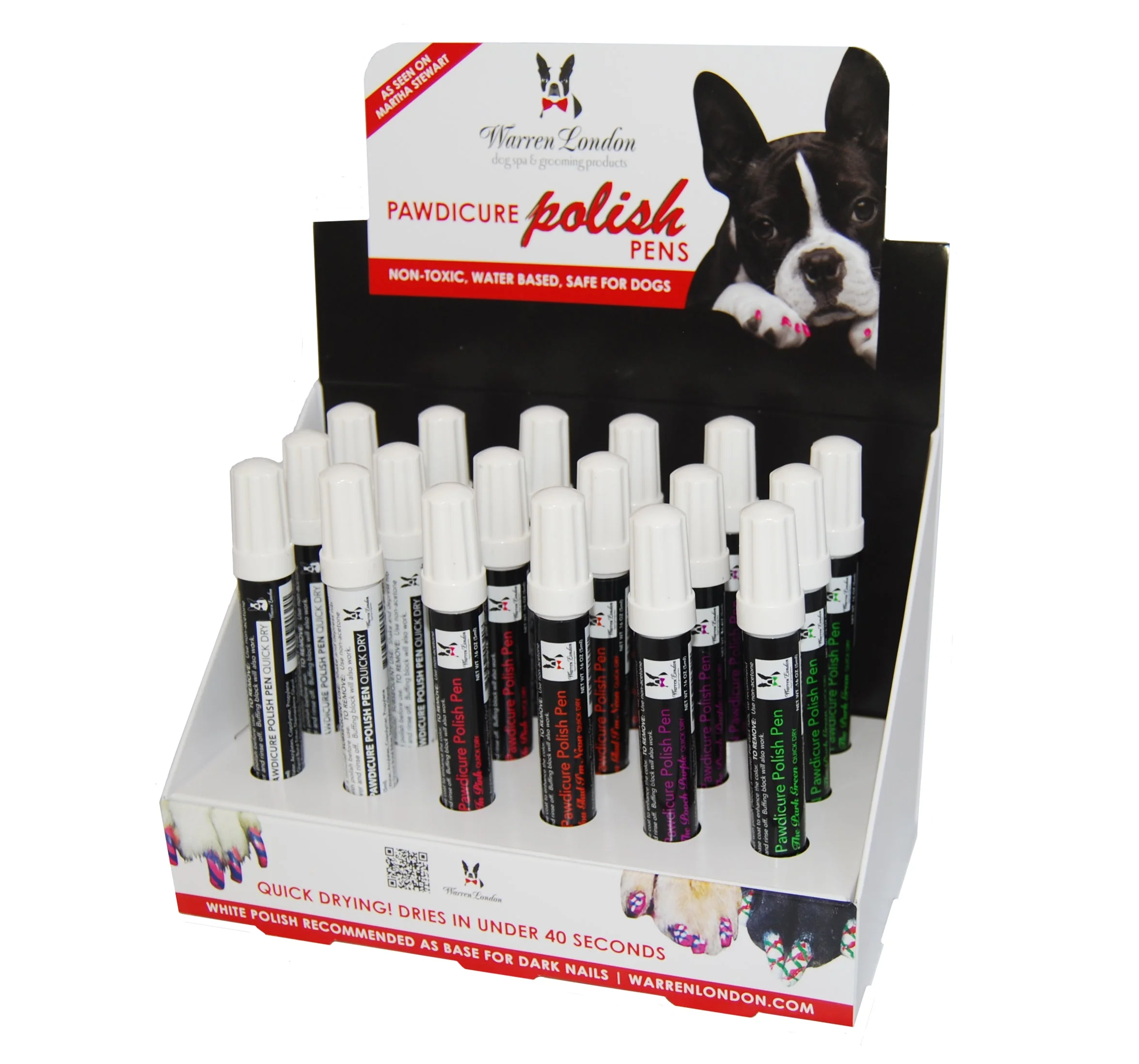 Cardboard Dog Nail Polish Pen Display Plus 18 Polish Pens - Image 5