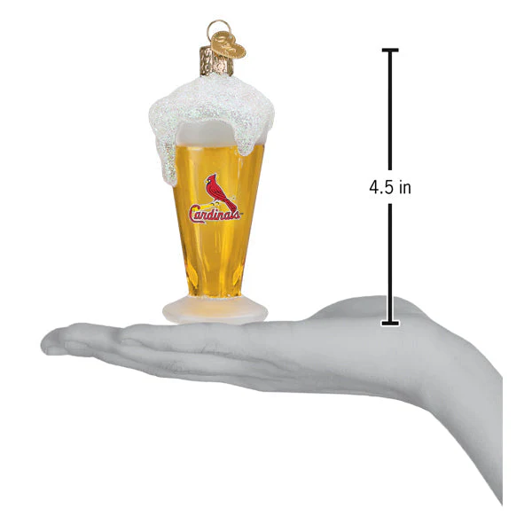 Cardinals Glass Of Beer Ornament - Image 4