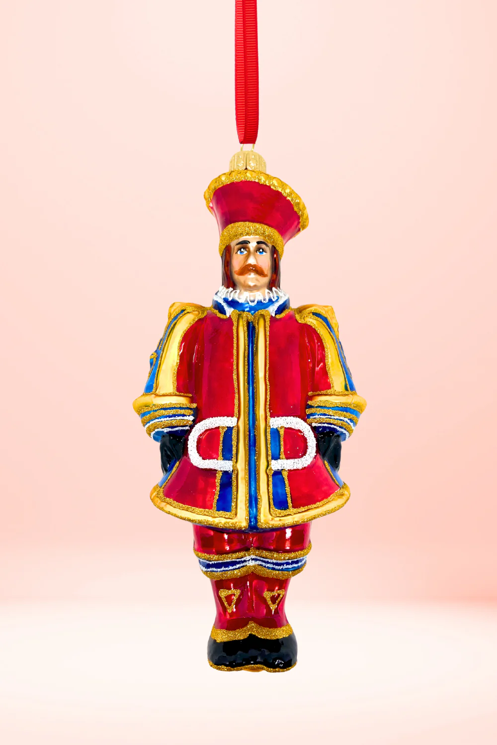 Carretto King Glass Christmas Ornament