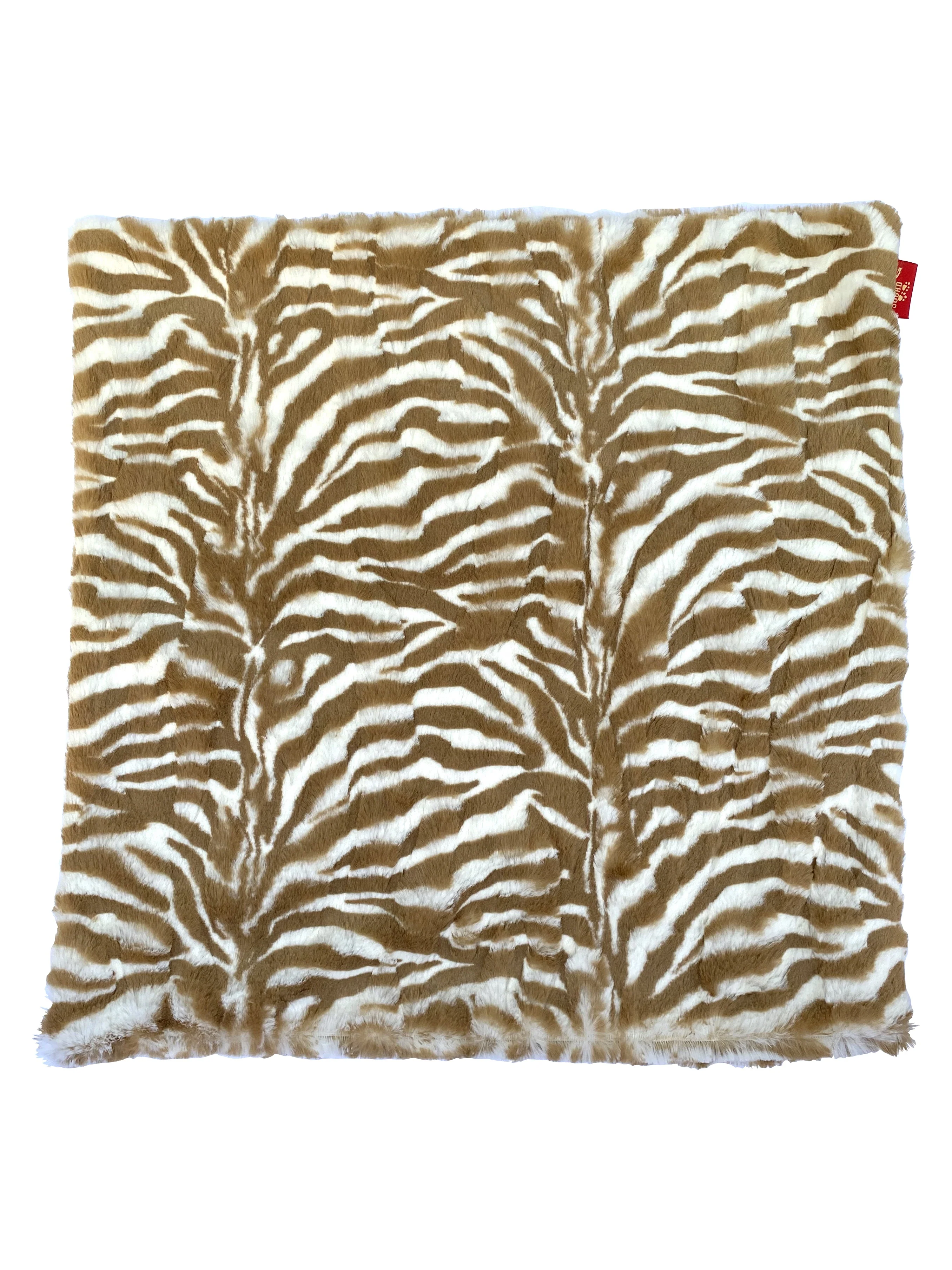 Carrier Square Blanket, Zebra Cappuccino - Image 3