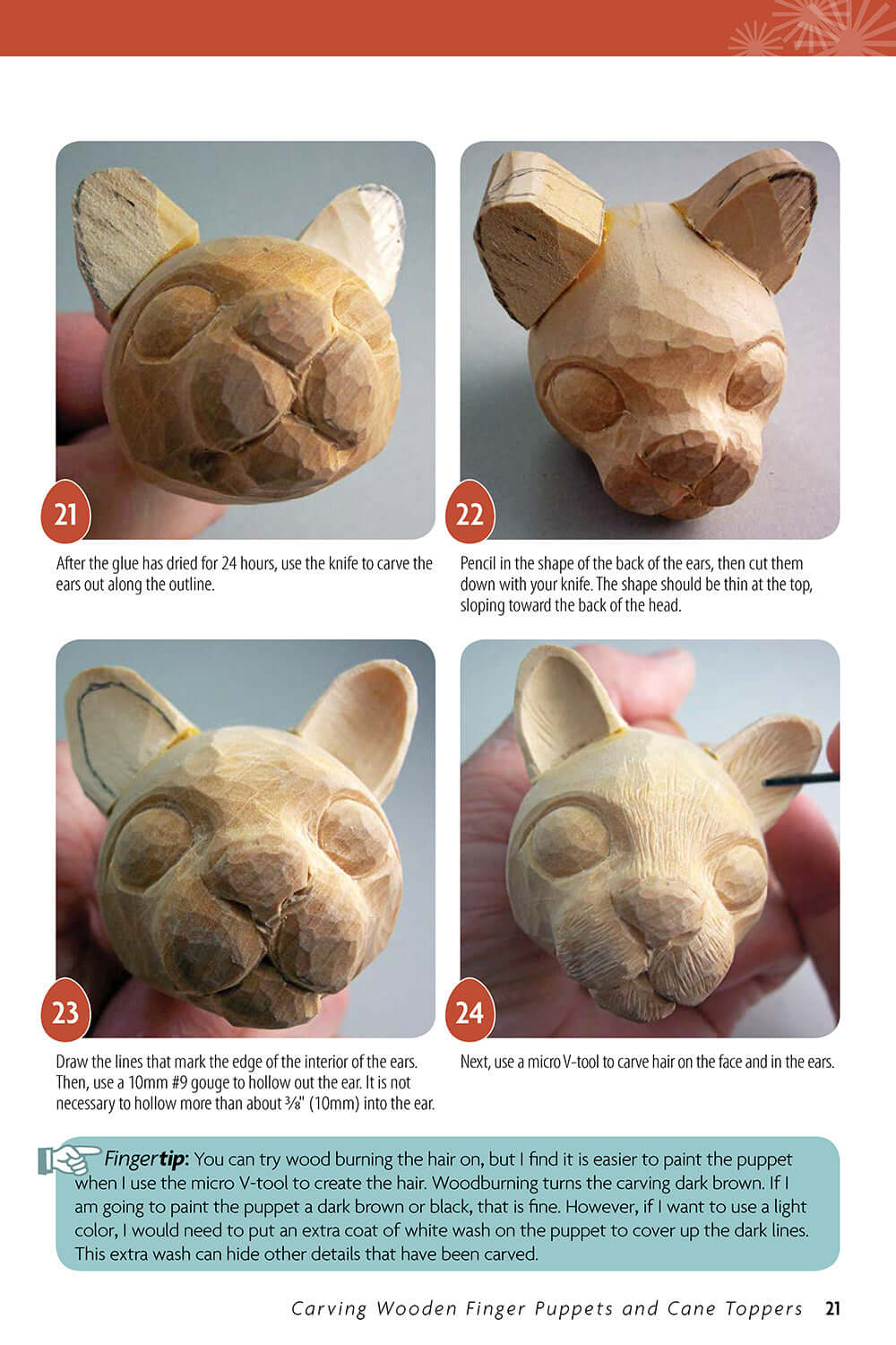 Carving Wooden Finger Puppets and Cane Toppers - Image 4