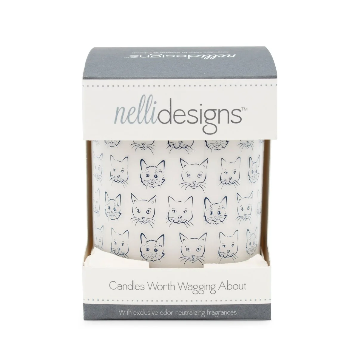 Cat Heads Jar Candle - Rolling in Grass Scent - Image 5