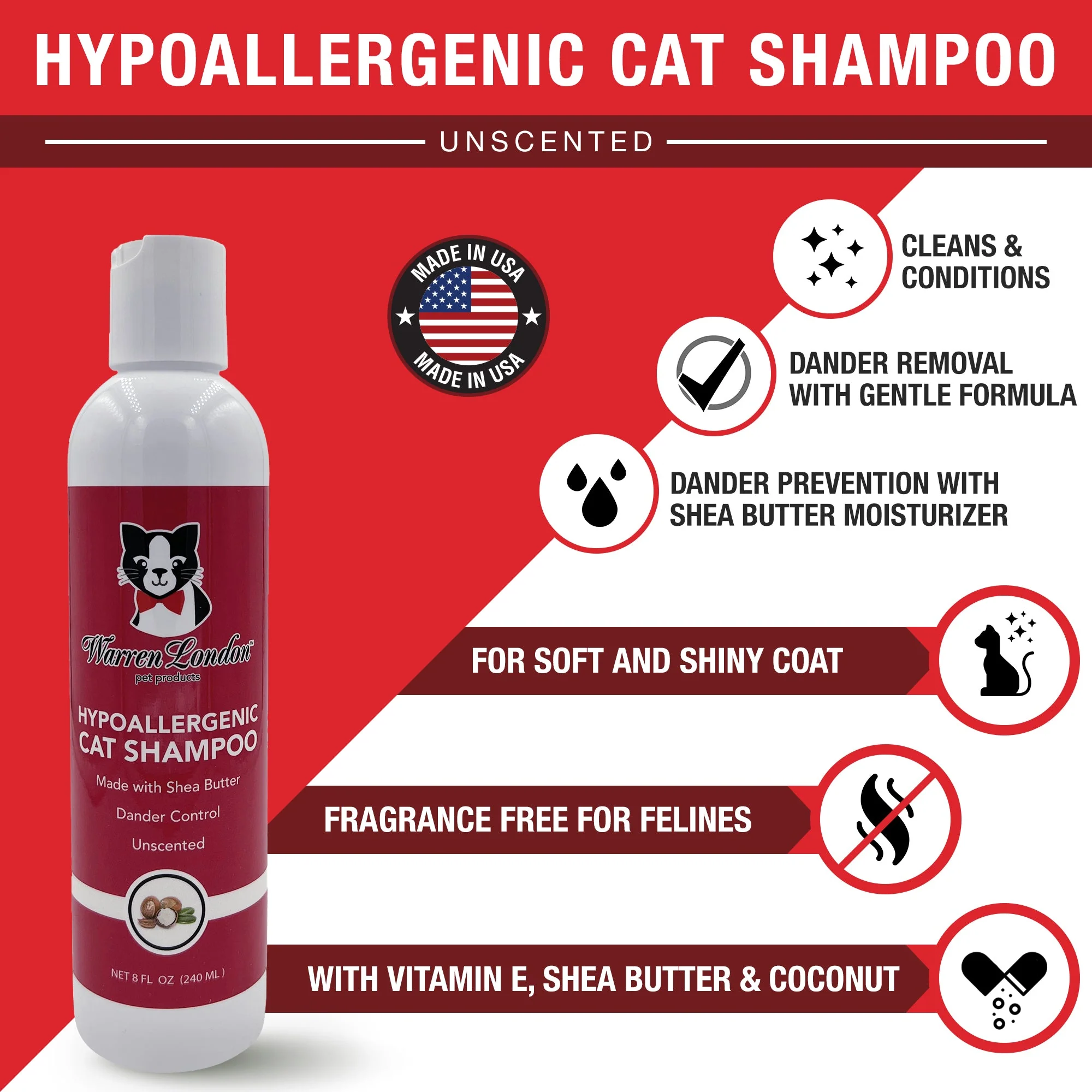 Cat Hypoallergenic Shampoo - Unscented - Image 2