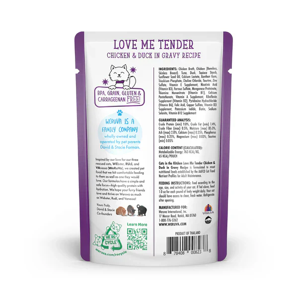 Cats in the Kitchen Love Me Tender Chicken & Duck in Gravy (3oz) - Image 3
