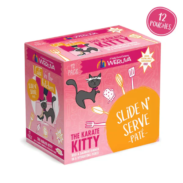 Cats in the Kitchen Paté The Karate Kitty Beef & Salmon Dinner in a Hydrating Purée (3oz) - Image 3