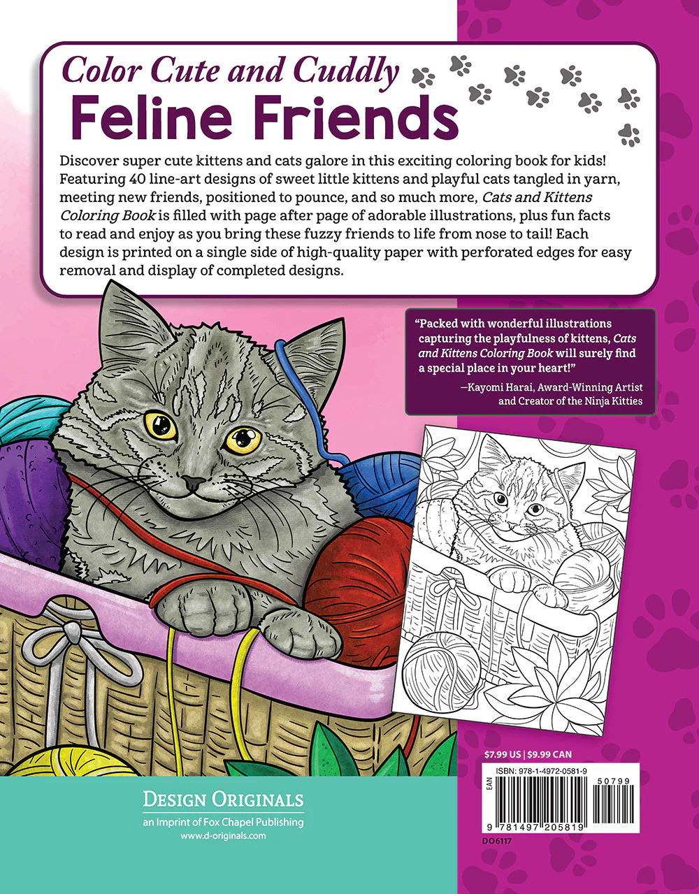 Cats & Kittens Coloring Book - Image 7