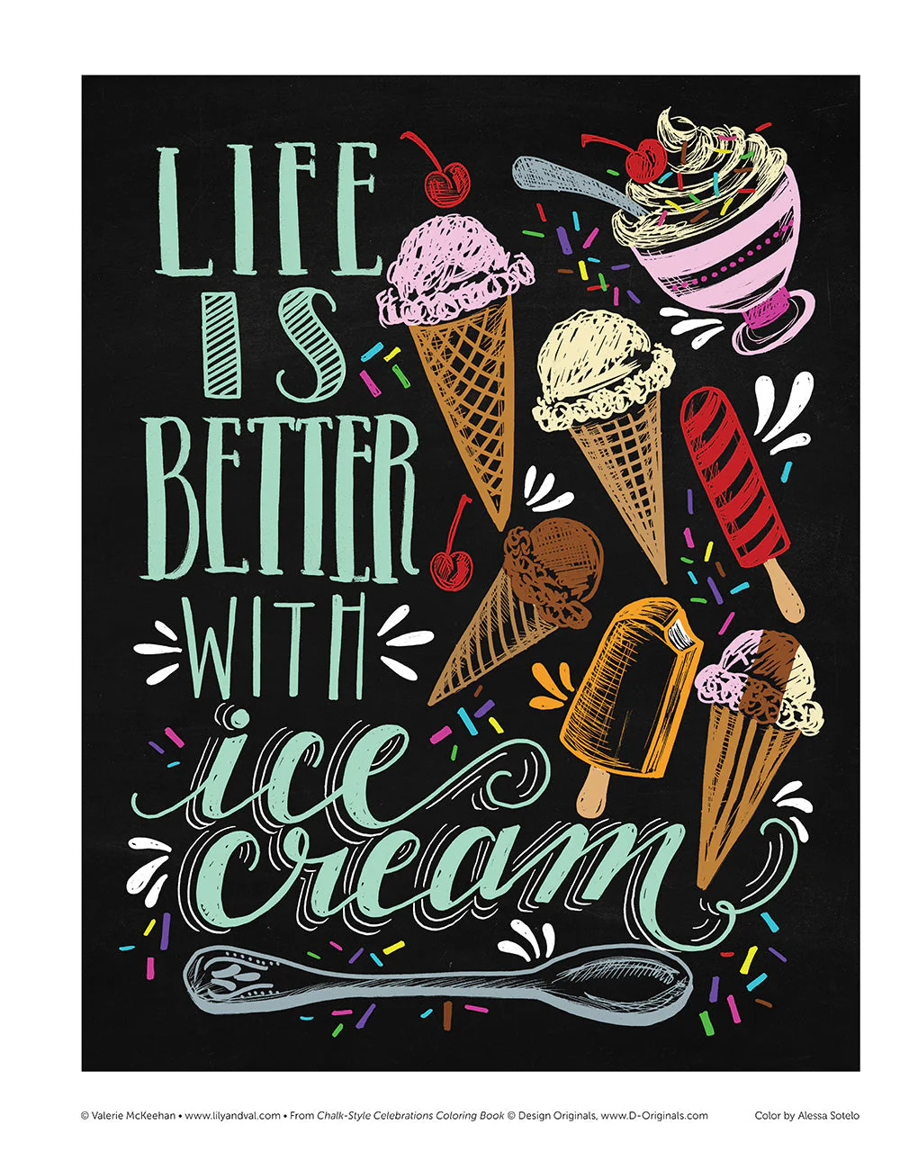 Chalk-Style Celebrations Coloring Book - Image 2
