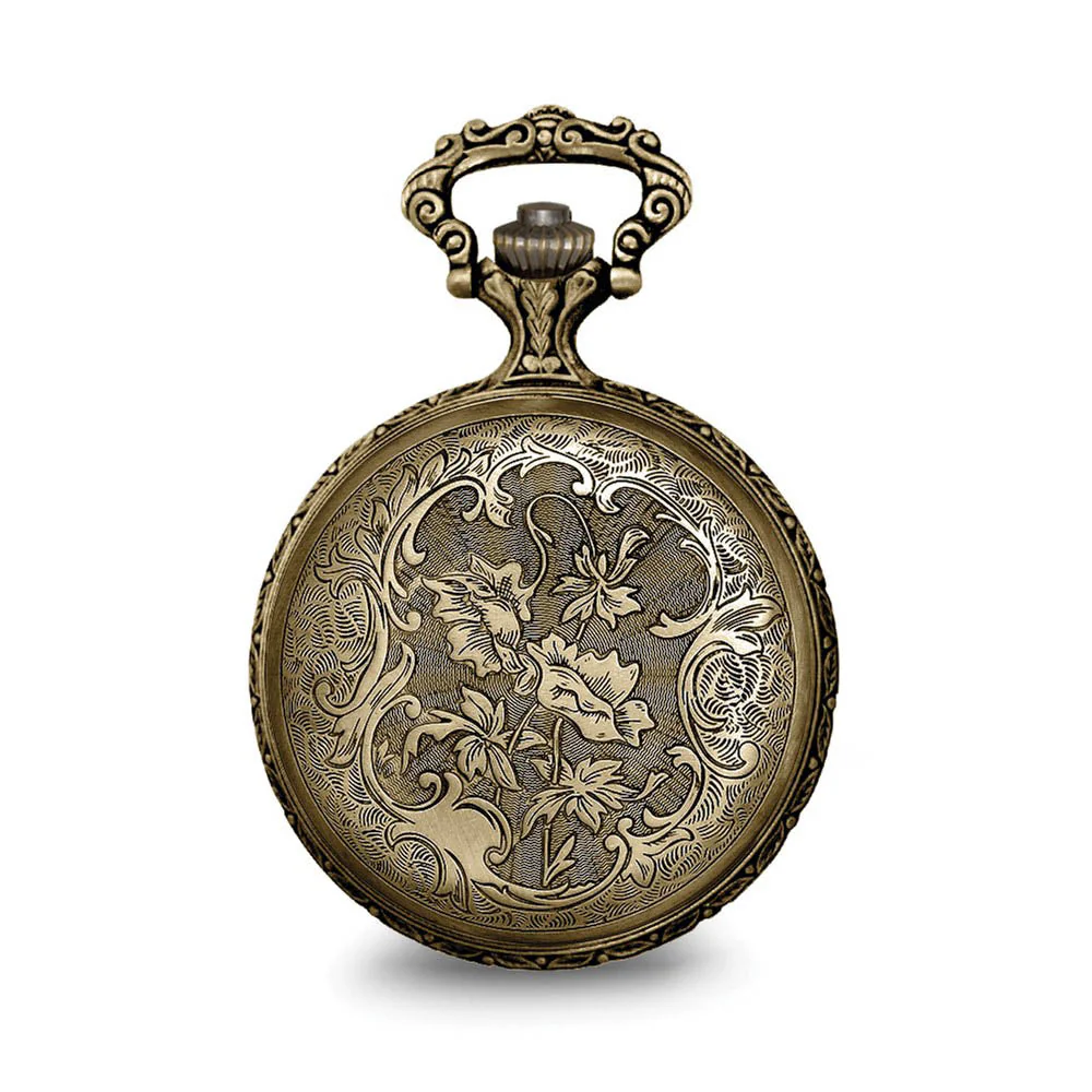 Charles Hubert Antique Gold Finish 2 Horses Pocket Watch - Image 3
