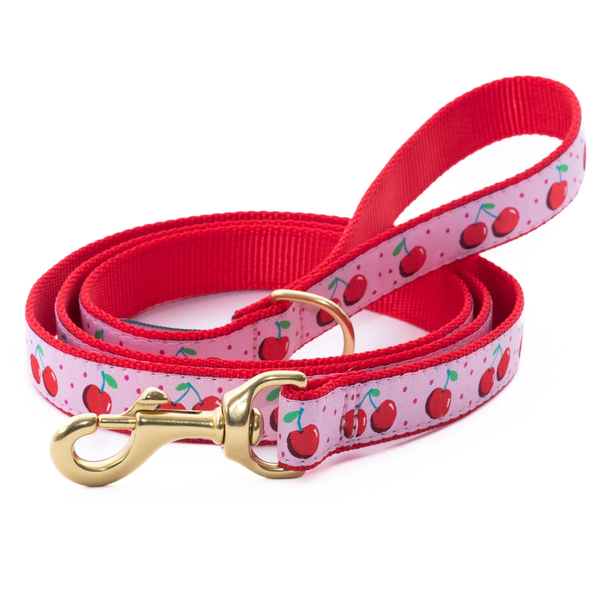 Up Country Cherries Cast Brass Dog Leash