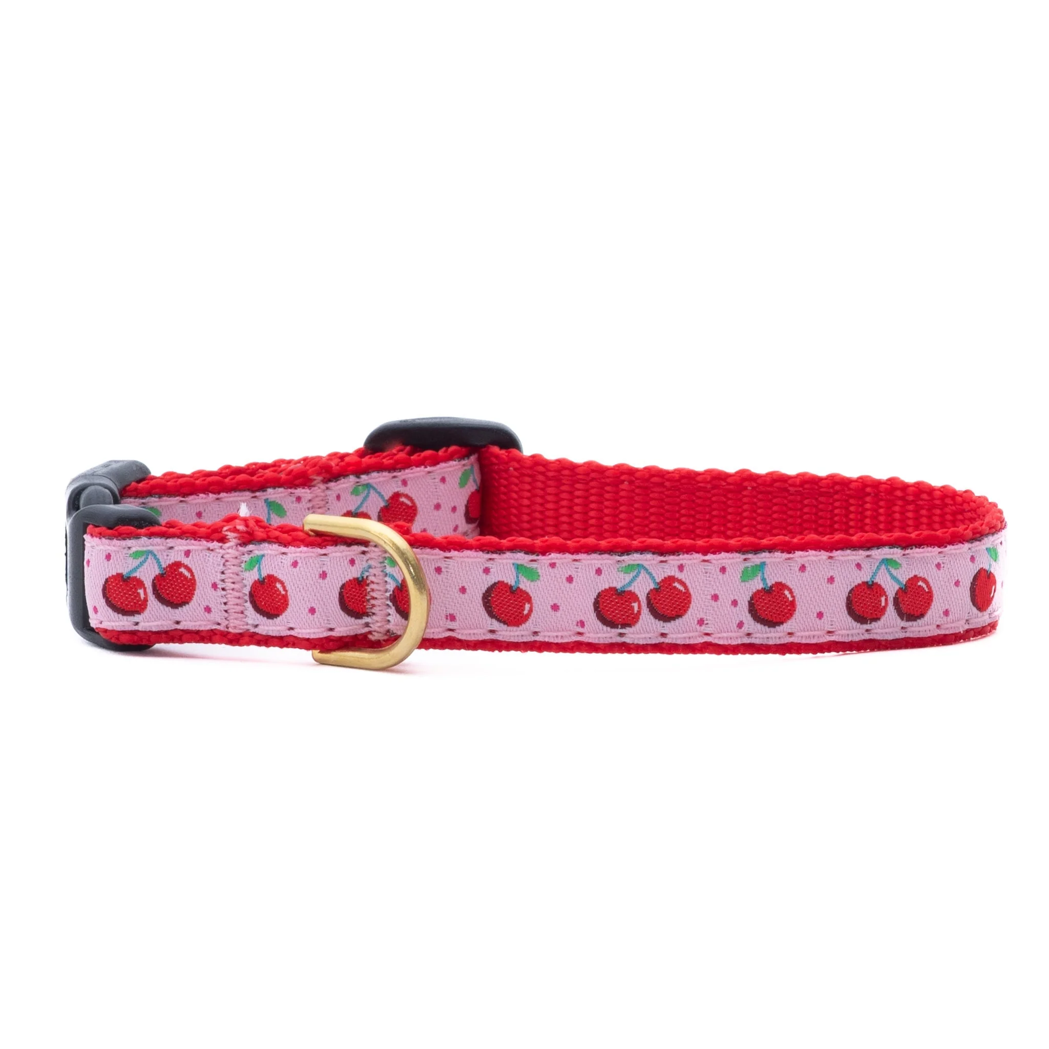 Up Country Cherries Made in USA Dog Collar