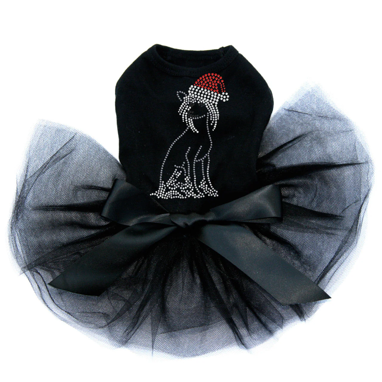 Chinese Crested with Santa Hat - Custom Tutu - Image 3