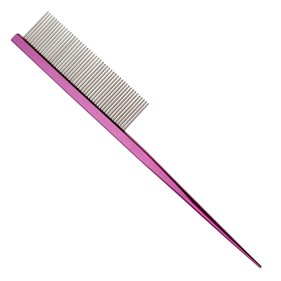 7" Parting Comb Fine Tooth Purple by Chris Christensen