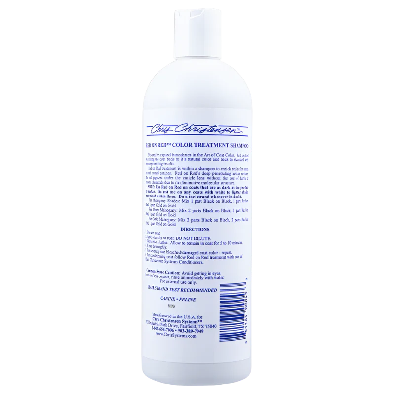 Red on Red Shampoo 16oz by Chris Christensen - Image 2